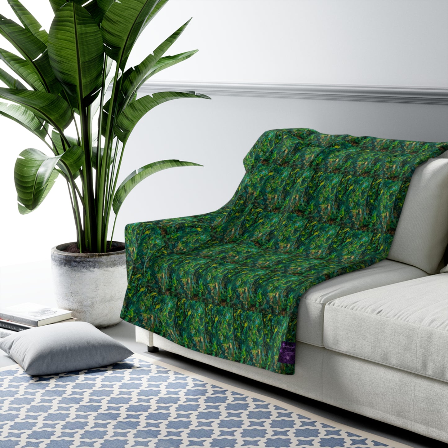'The Woods and The Trees' by Catherine Sweet Sherpa Fleece Blanket