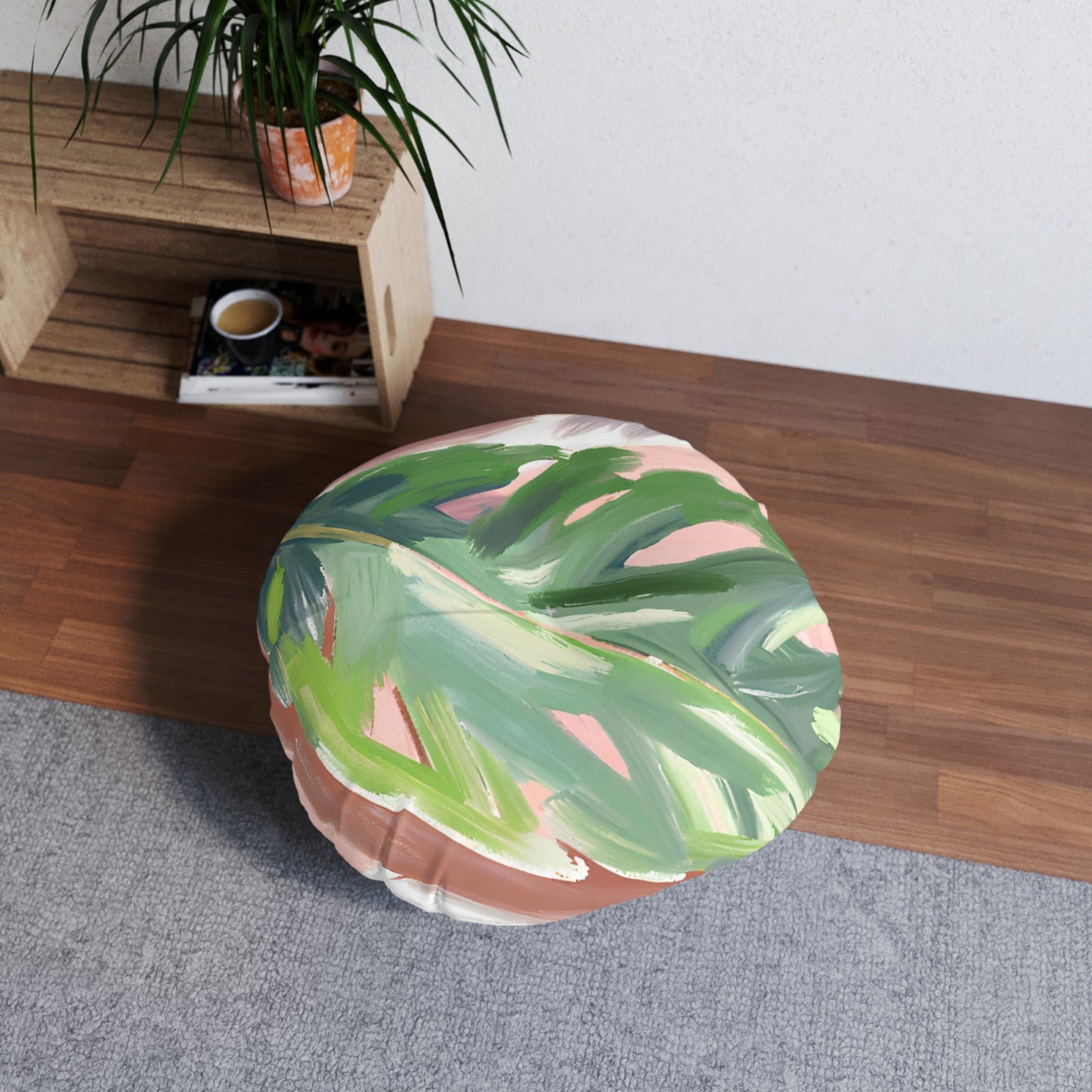 The Leaf Tufted Floor Pillow