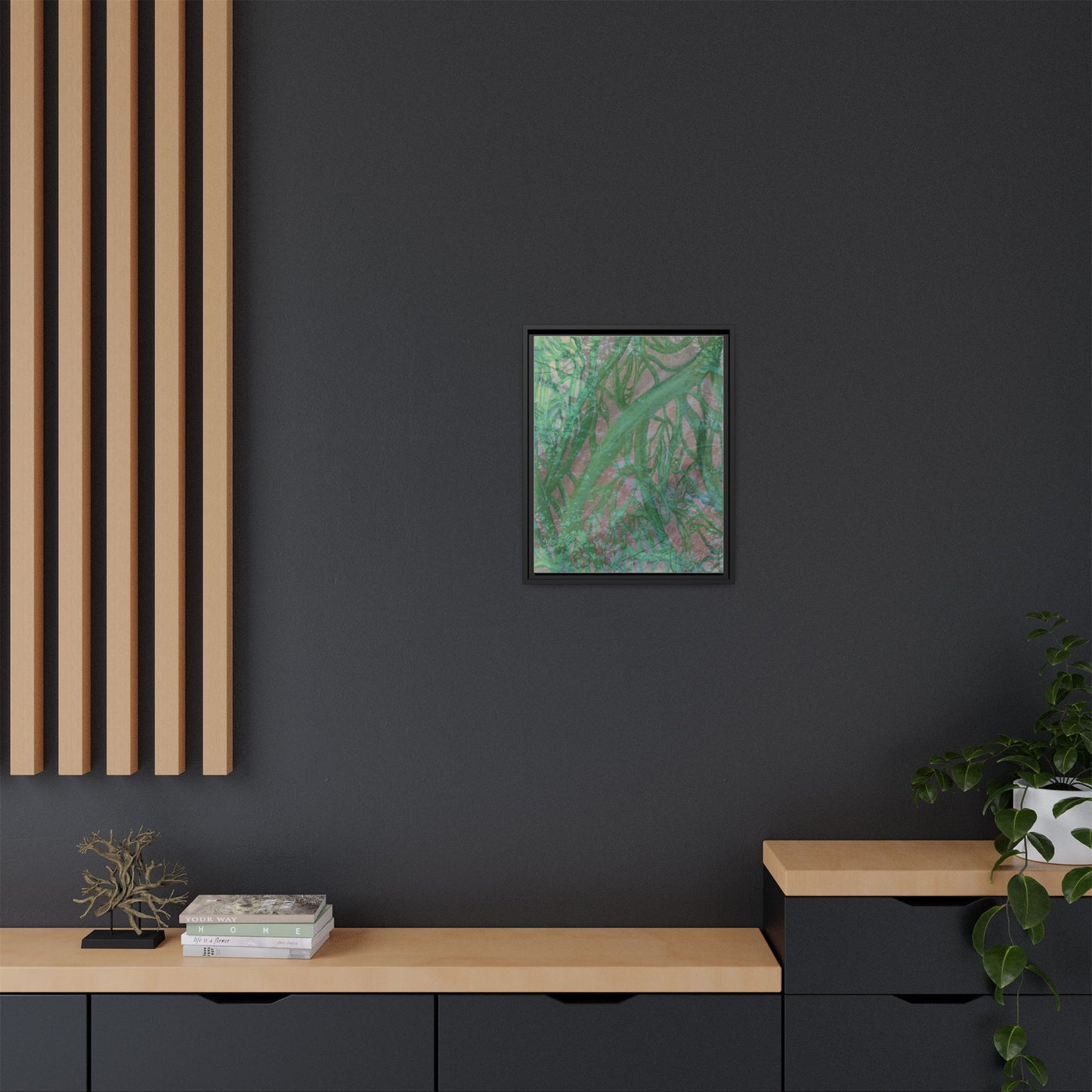 Inner Depths Framed Canvas Art