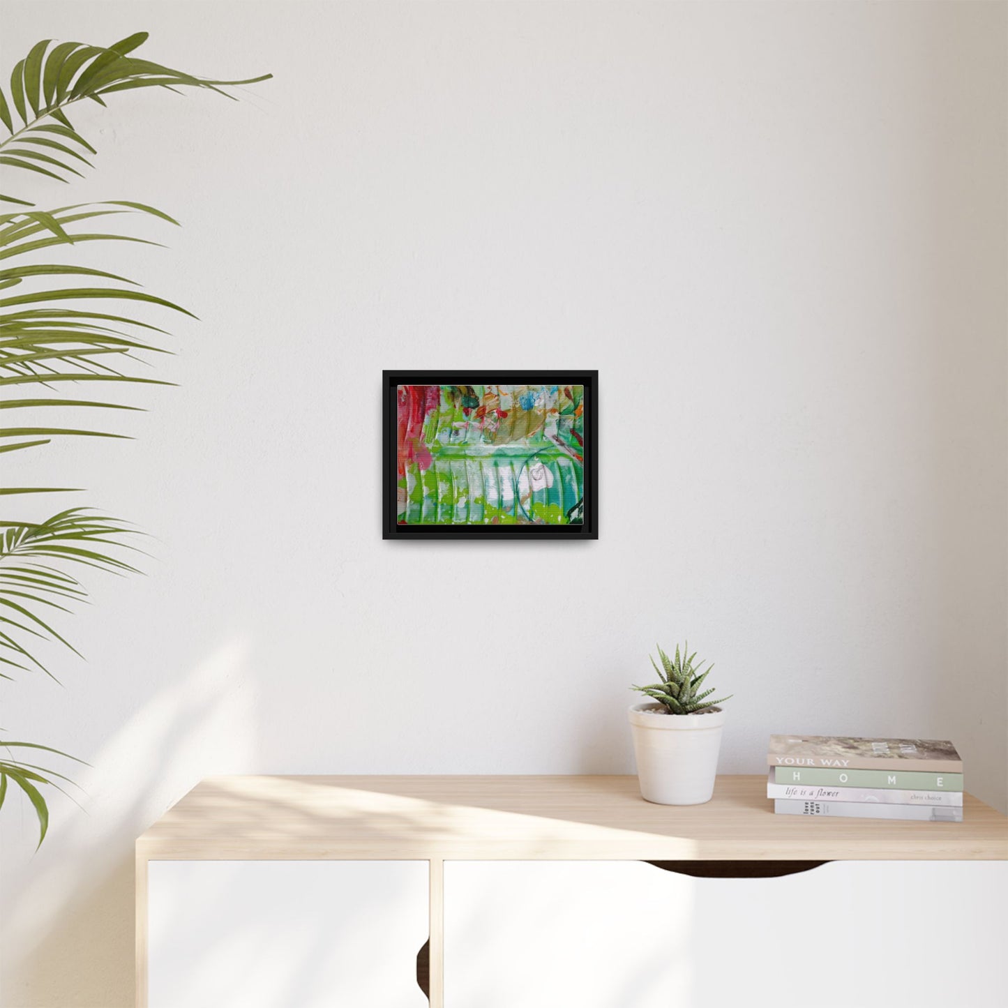 'A Mix of Life' Framed Canvas Art