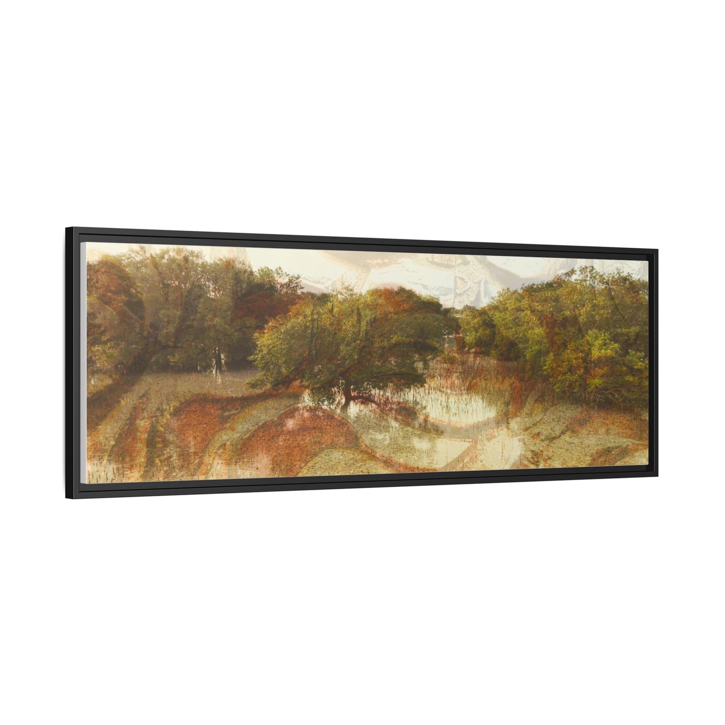 Serene Mangroves Framed Canvas Art