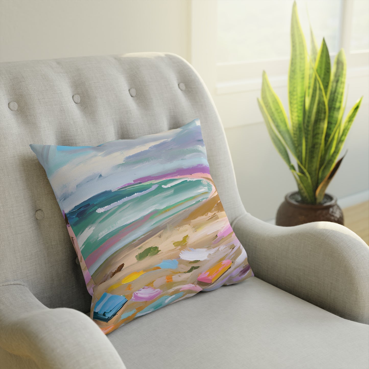 The Beach Eco-Friendly Pillow