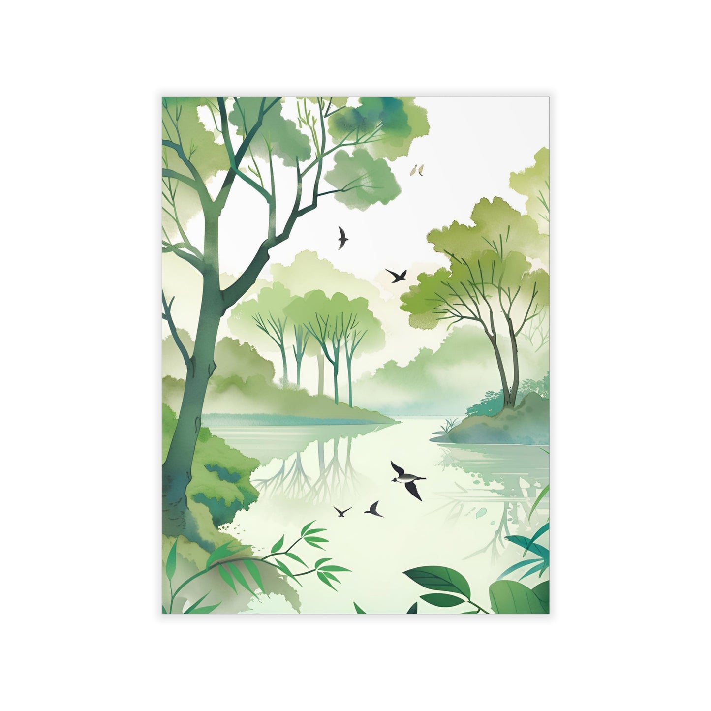 Tree Lake Wall Decals