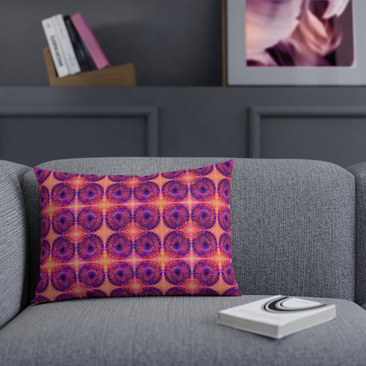 Net Circles by Uta Feinstein Pillow