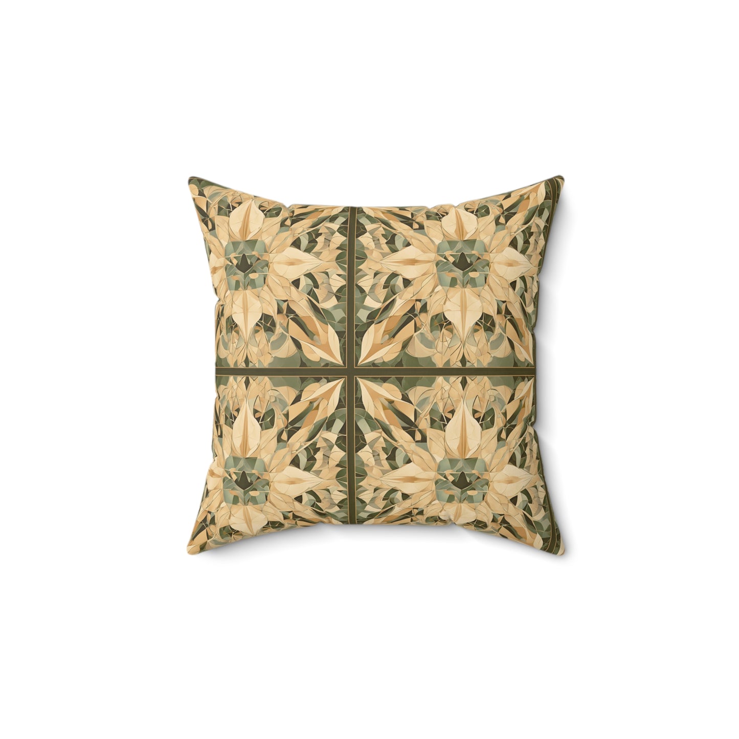 Eclectic Faux Suede Square Pillow