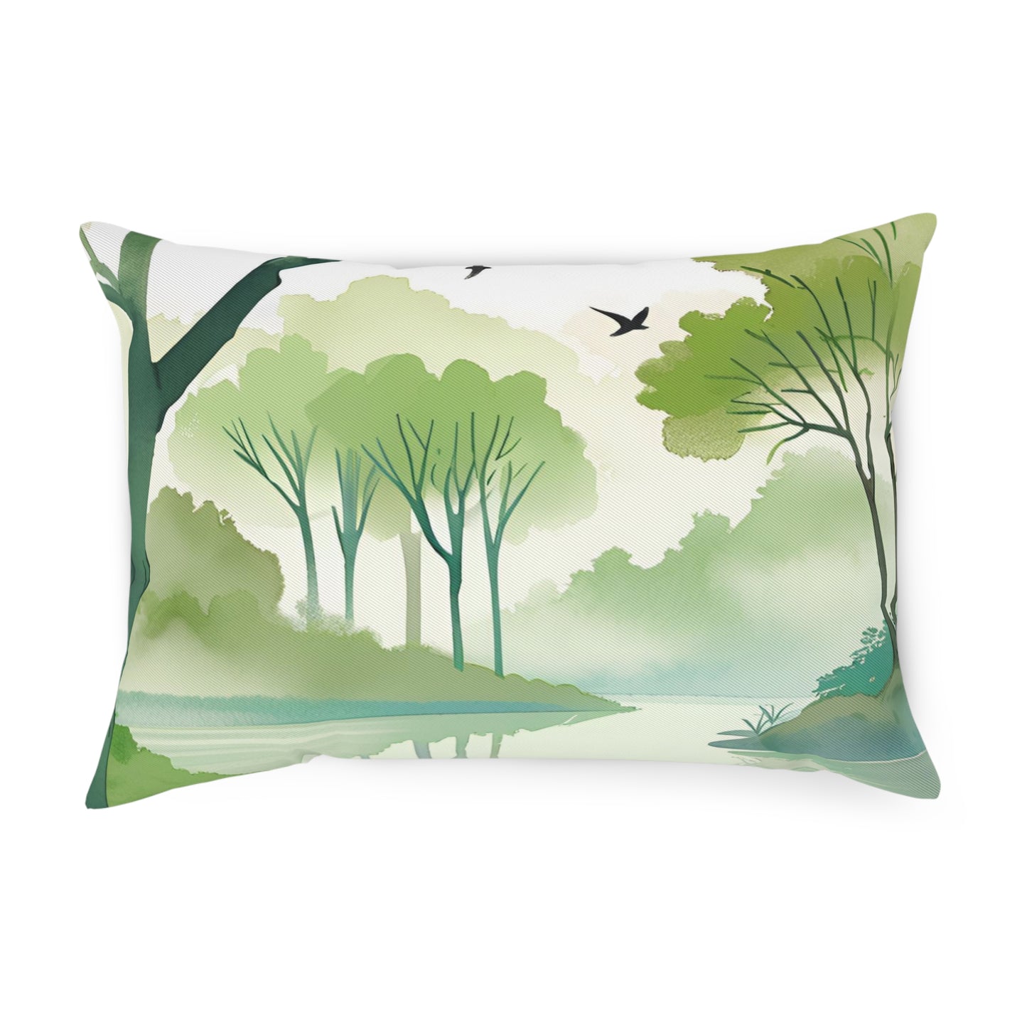 Tree Lake Eco-Friendly Pillow