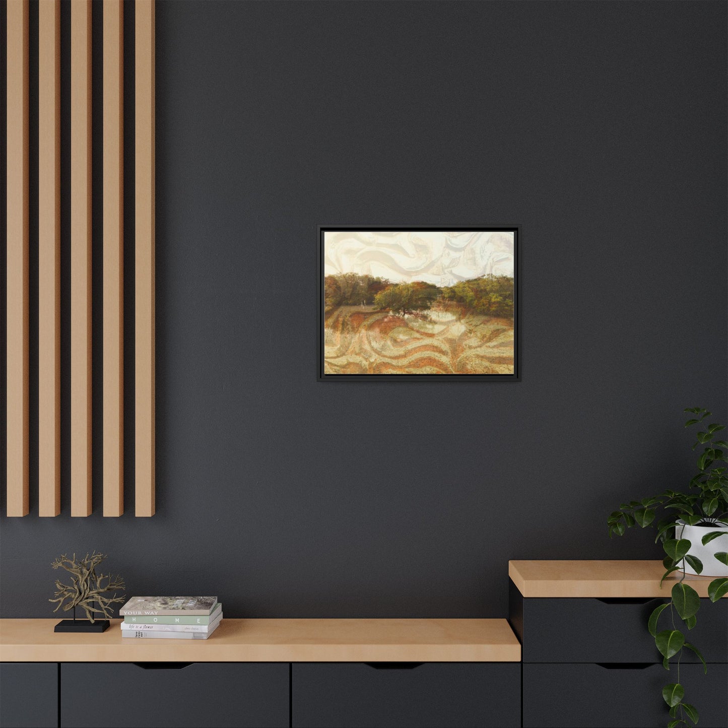 Serene Mangroves Framed Canvas Art