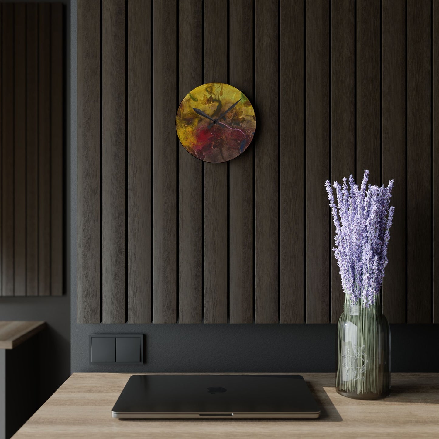 Natur b by Eskild Beck Wall Clock