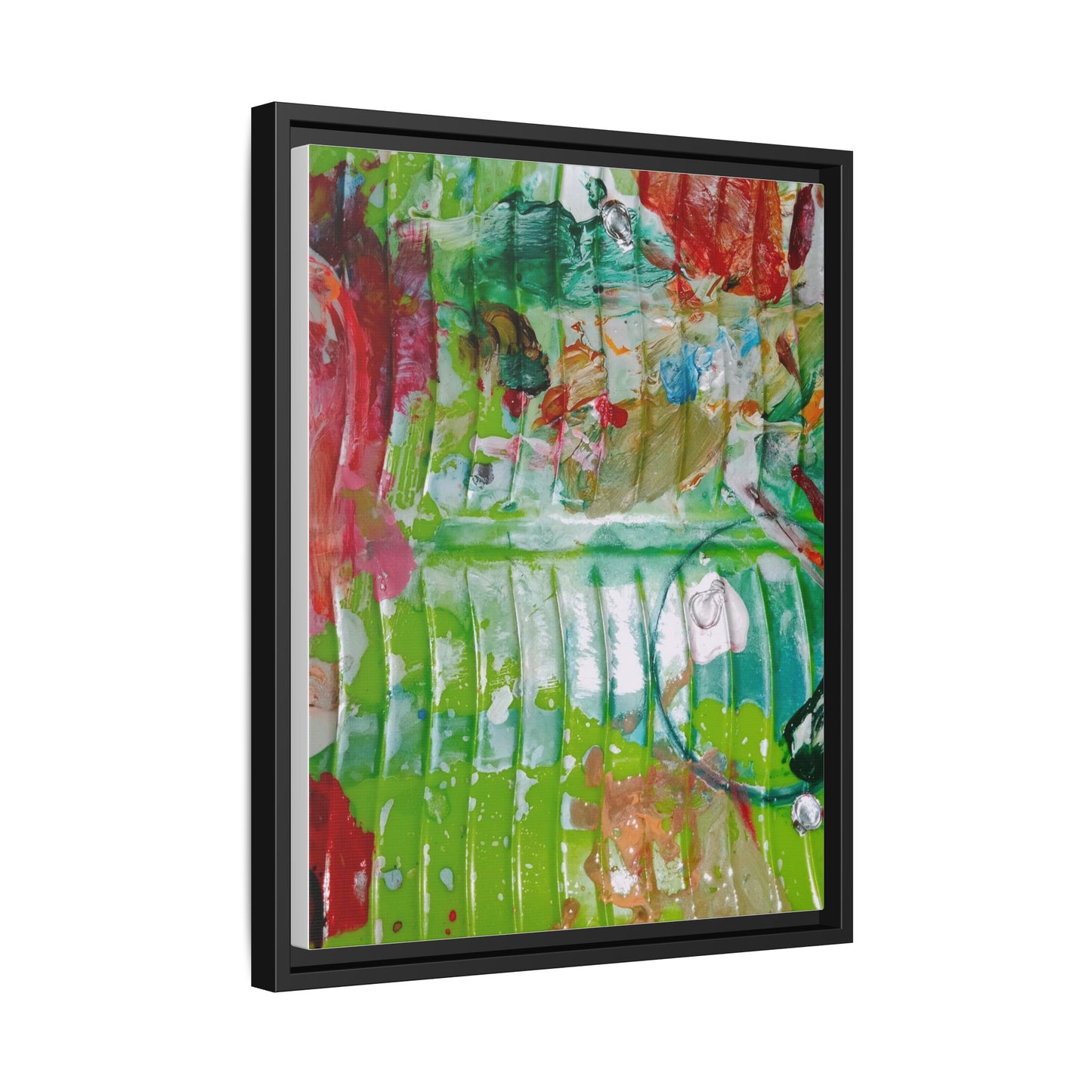 'A Mix of Life' Framed Canvas Art