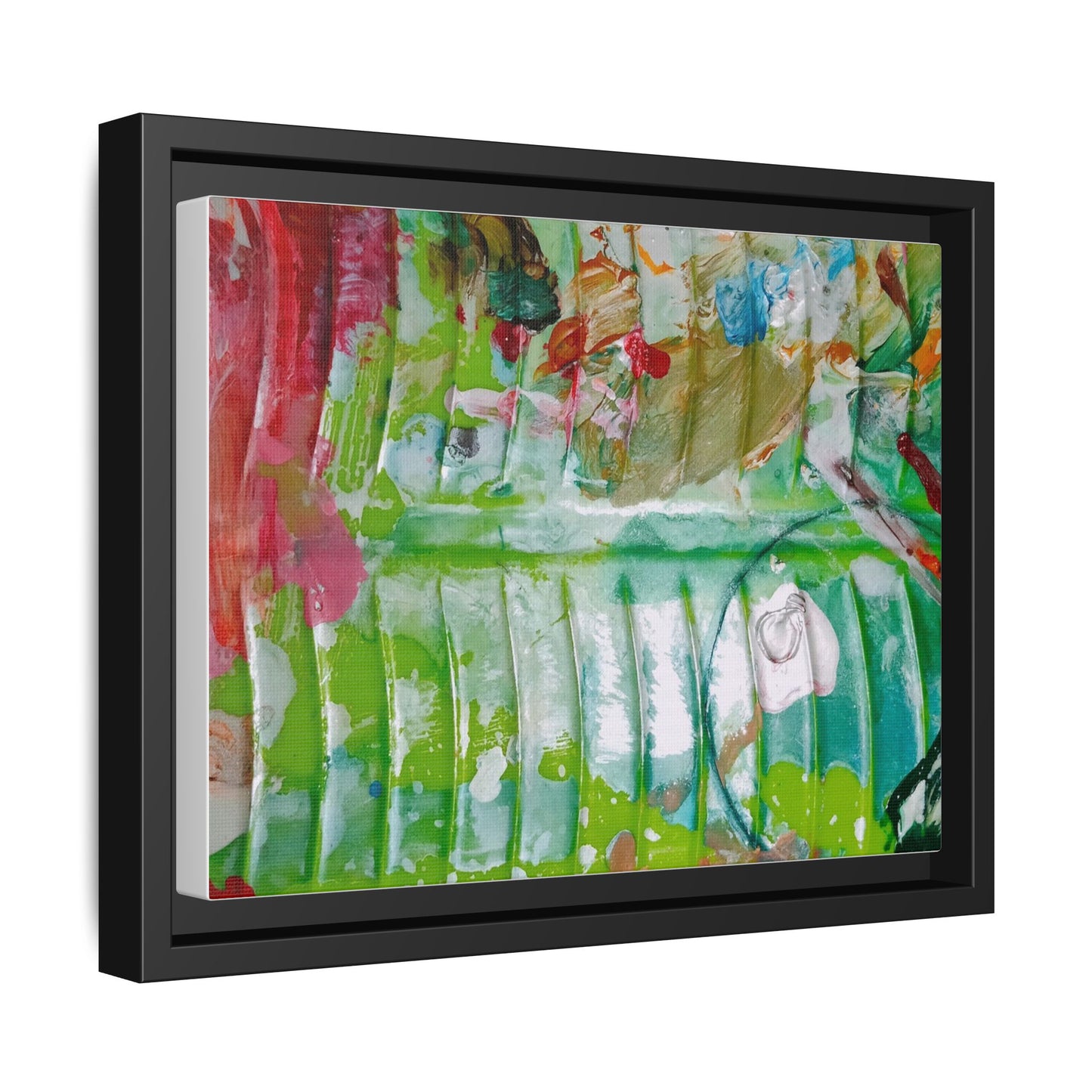 'A Mix of Life' Framed Canvas Art