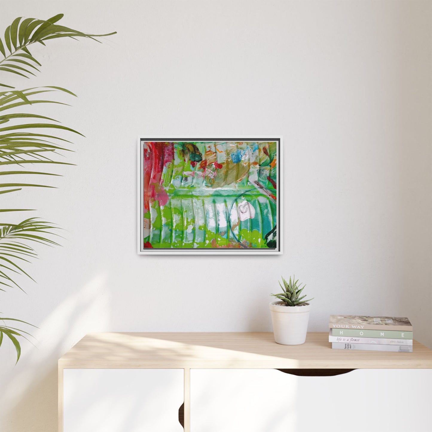 'A Mix of Life' Framed Canvas Art