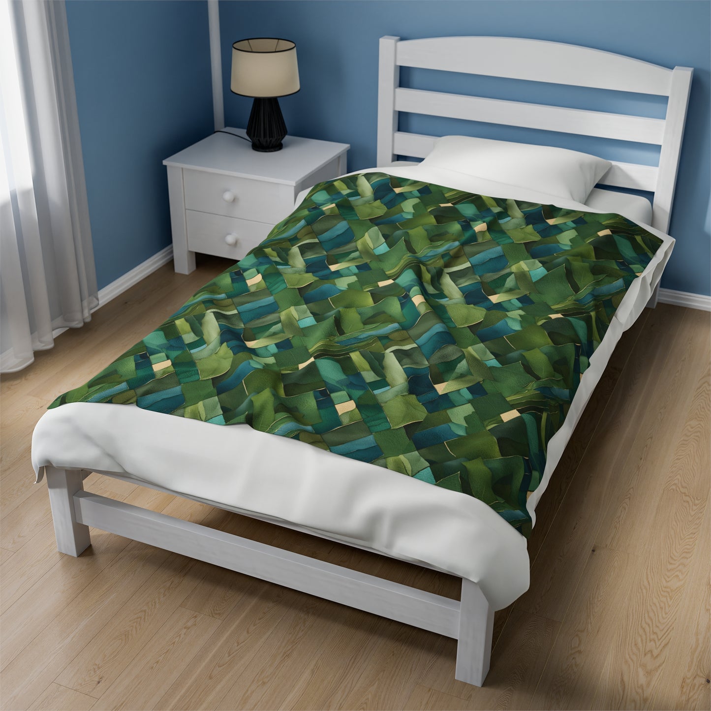 Jade Solace Velveteen Plush Blanket