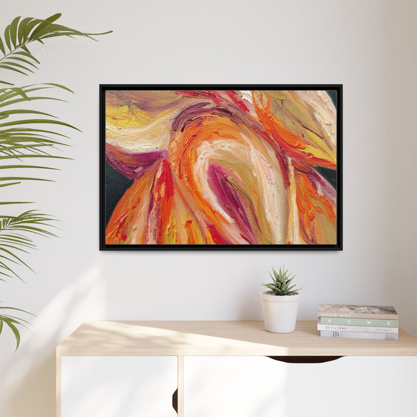 Dramatic Awakening Framed Canvas Art