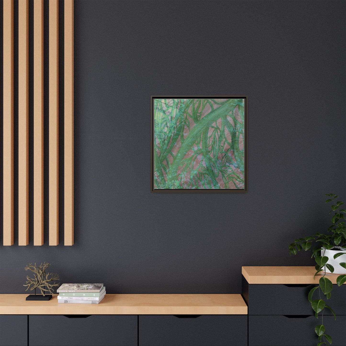Inner Depths Framed Canvas Art