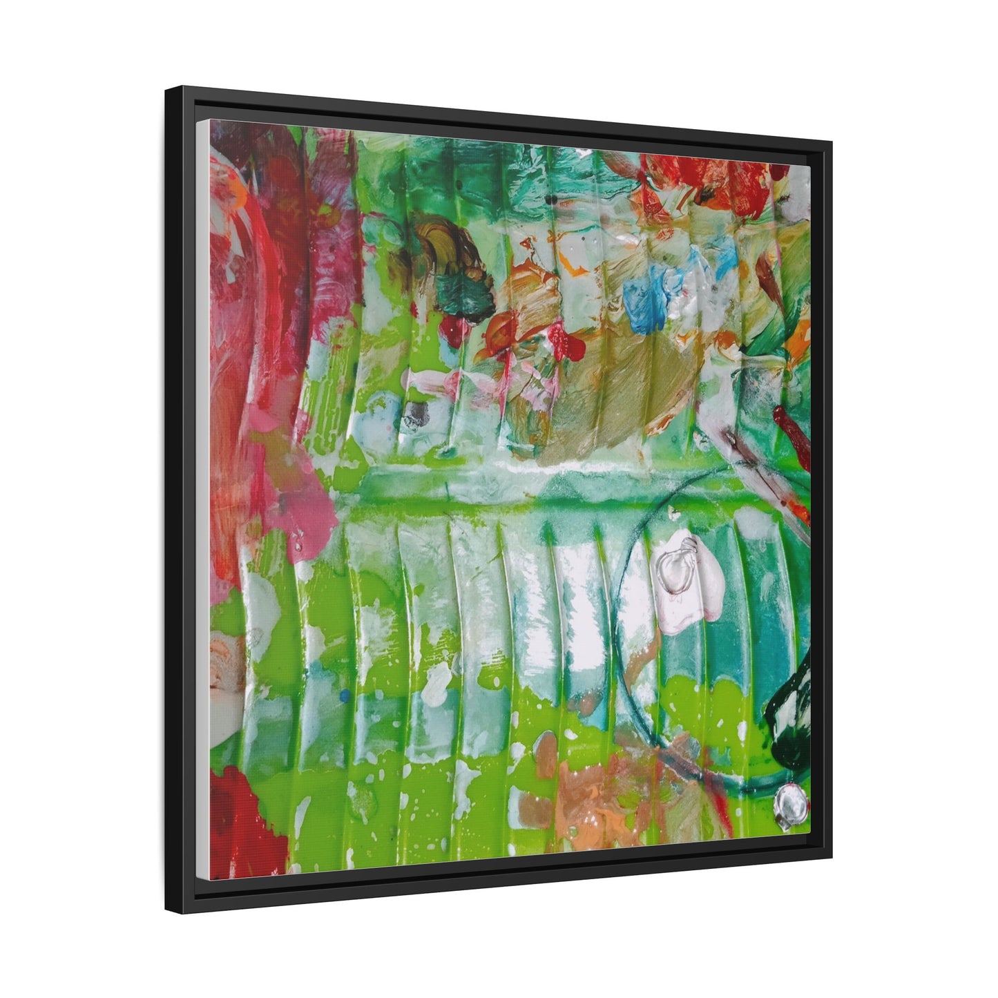 'A Mix of Life' Framed Canvas Art