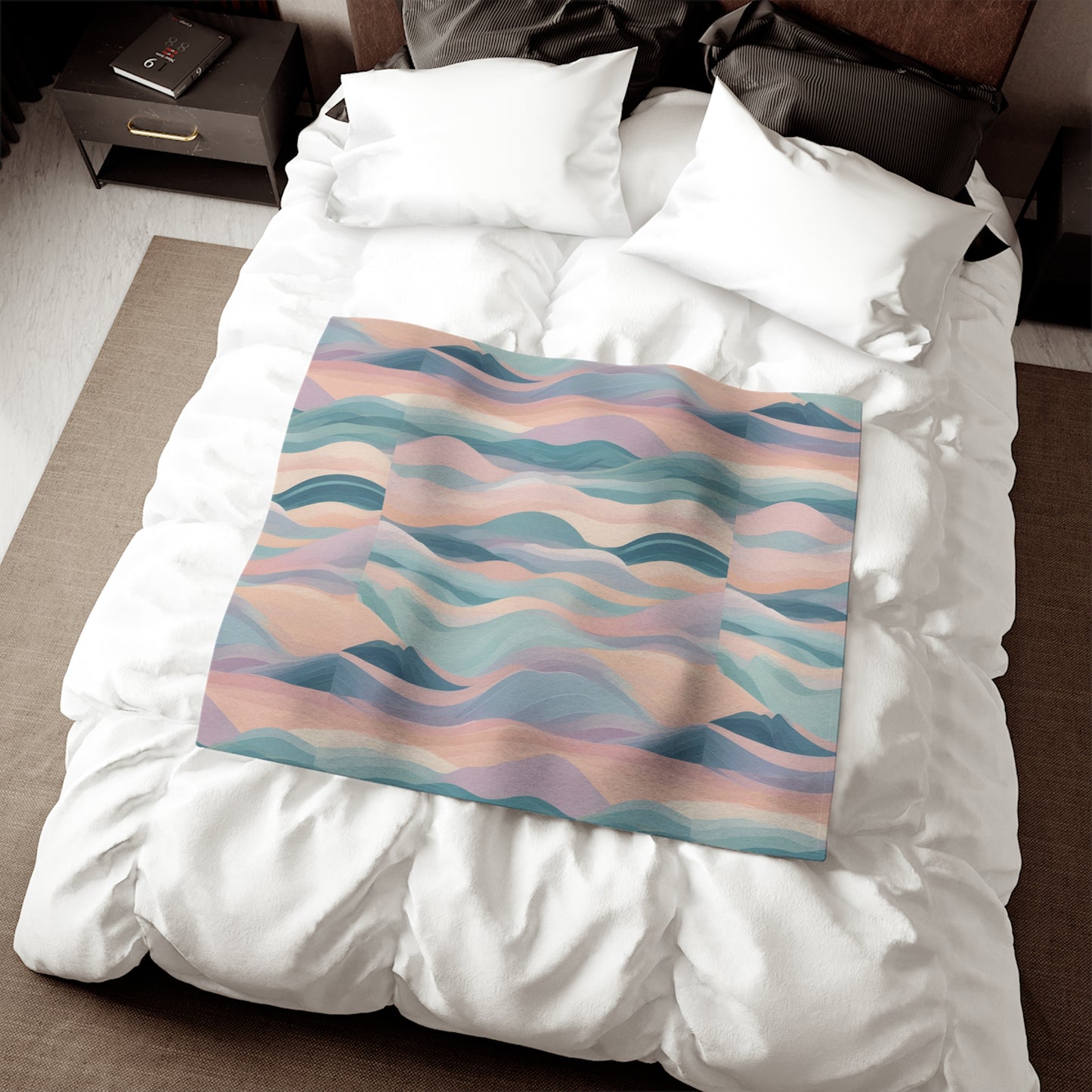 Serenity Wave Sweatshirt Blanket