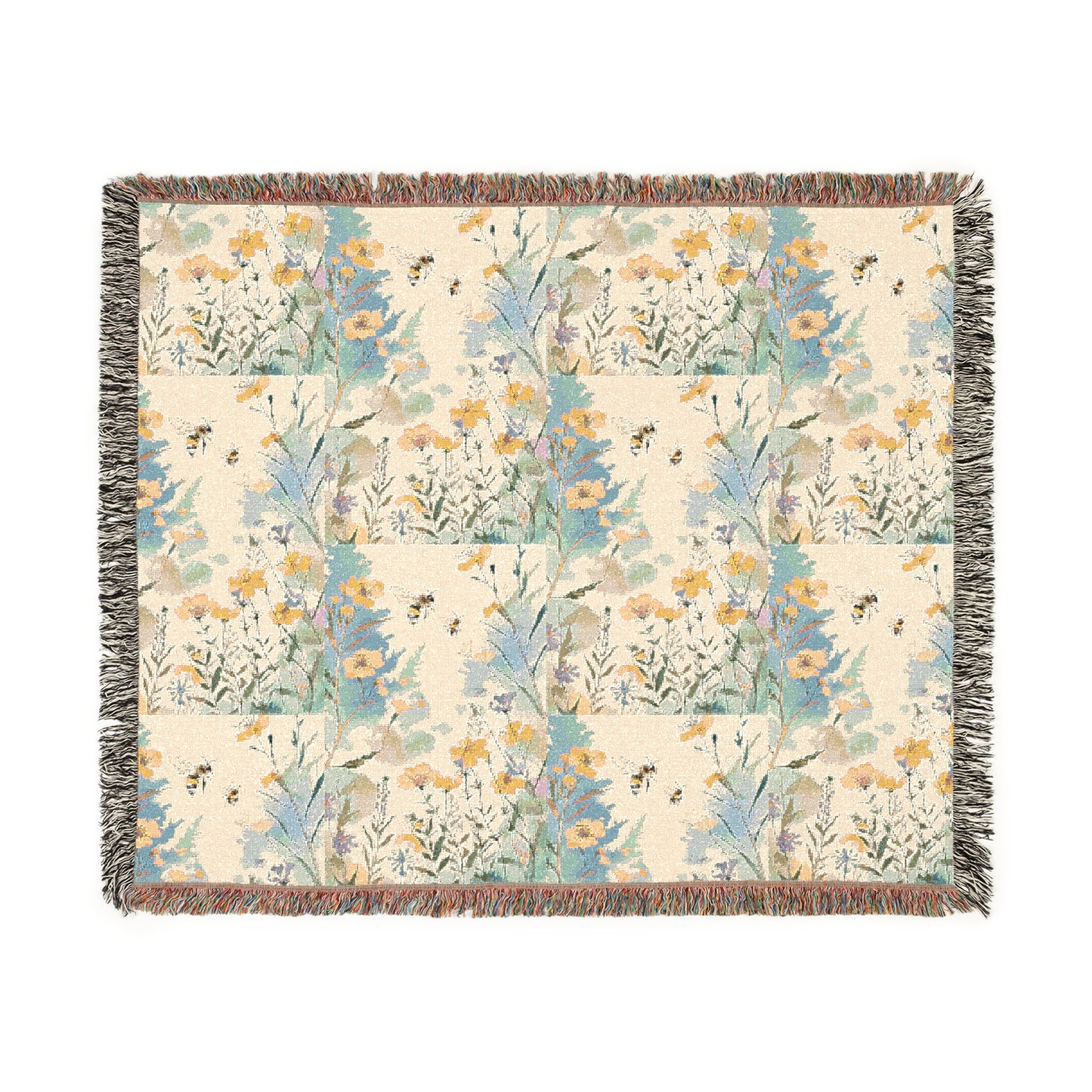 Bee Garden 100% Cotton Cozy Blanket