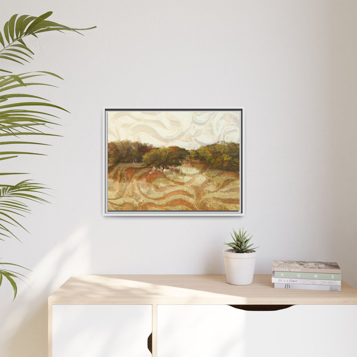 Serene Mangroves Framed Canvas Art
