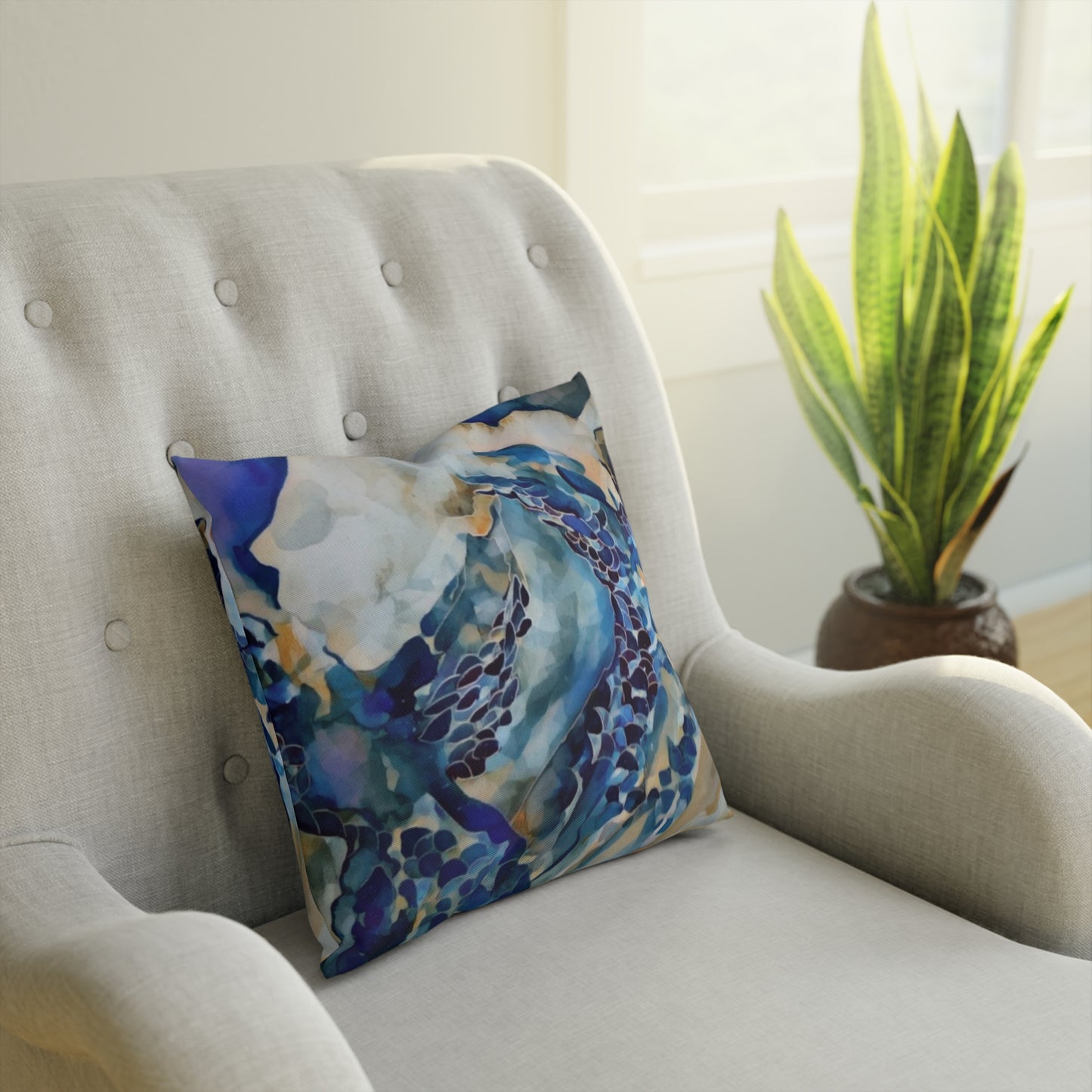 Liminal Light 1 by Helena Barbagelata Pillow