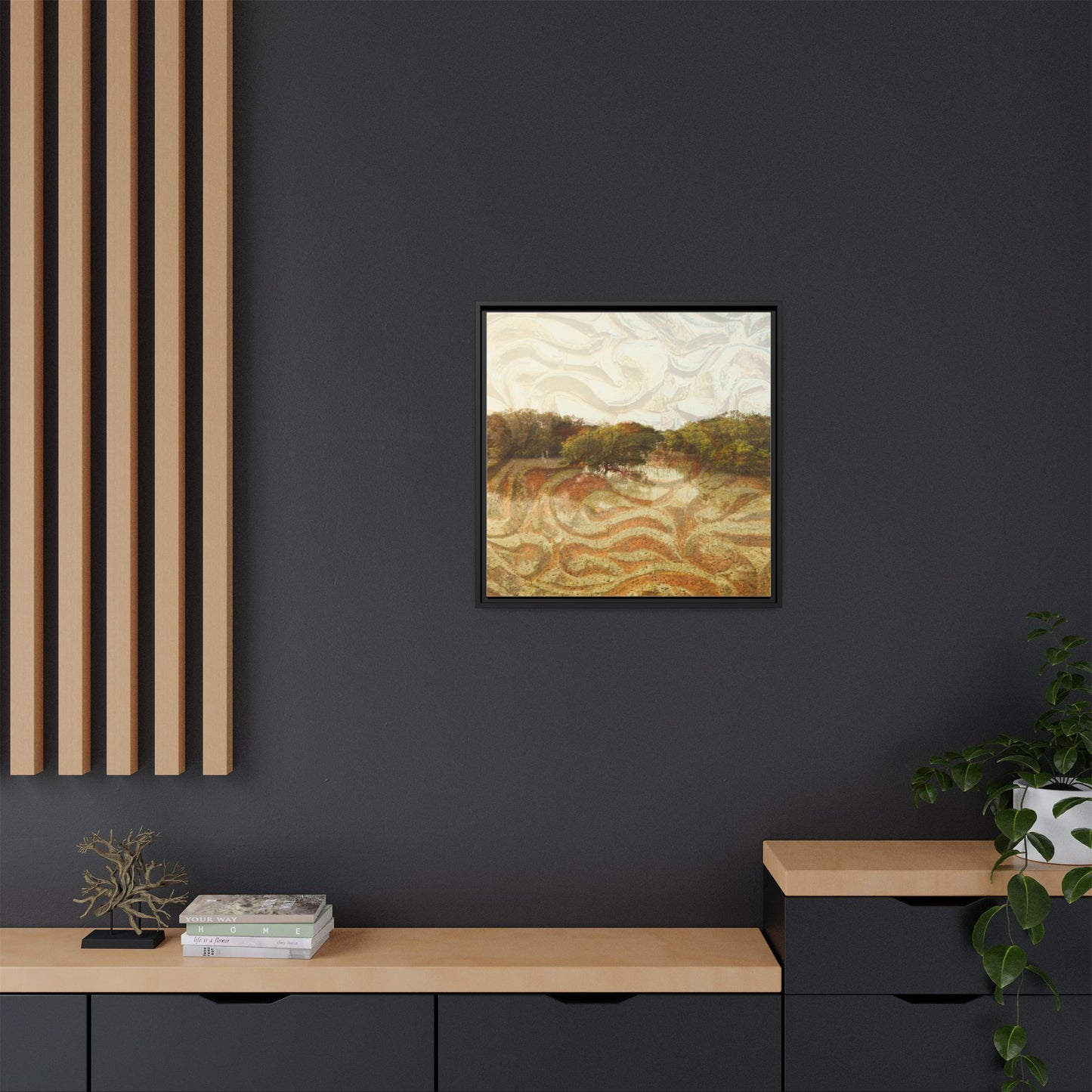 Serene Mangroves Framed Canvas Art