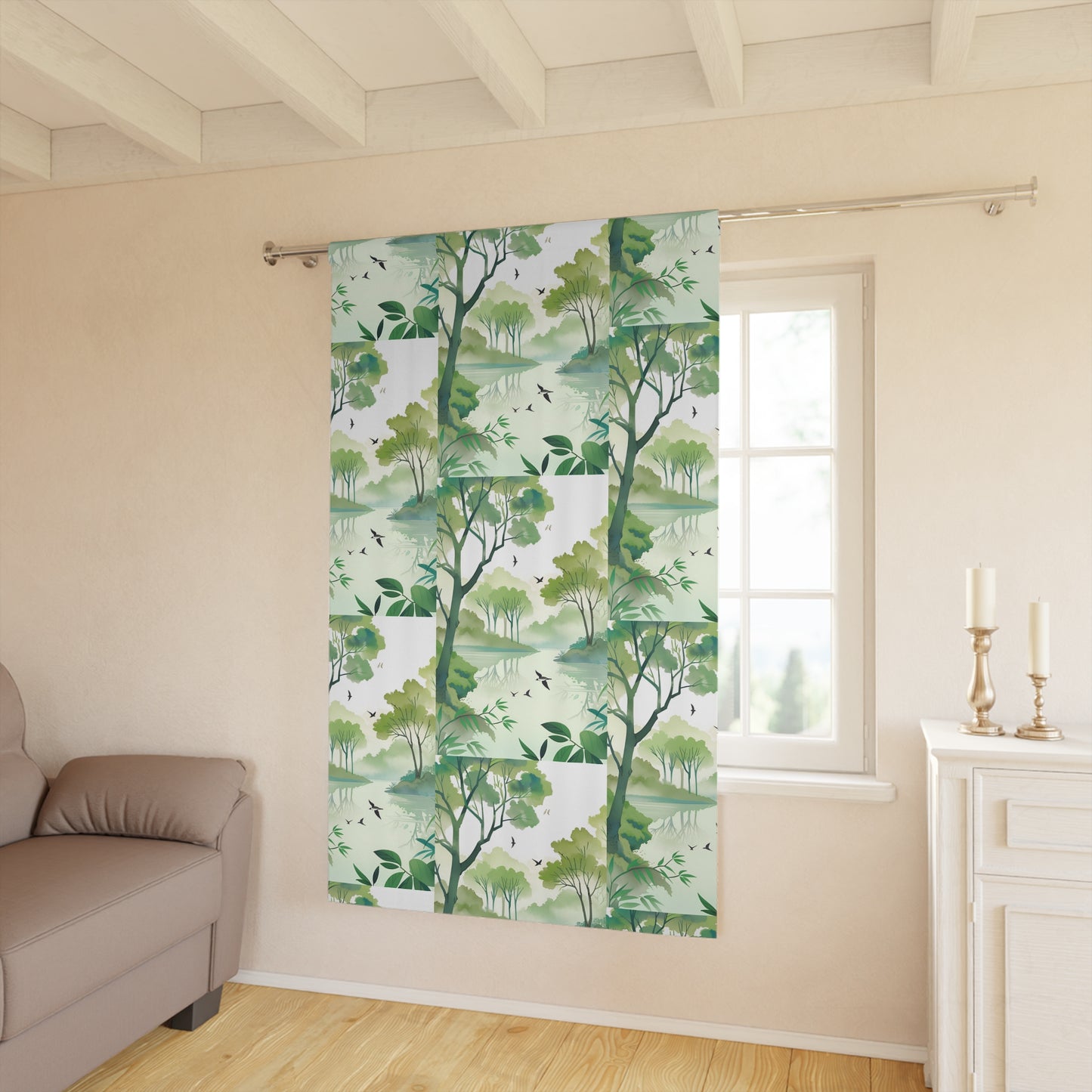 Tree Lake Window Curtain (1 Piece)