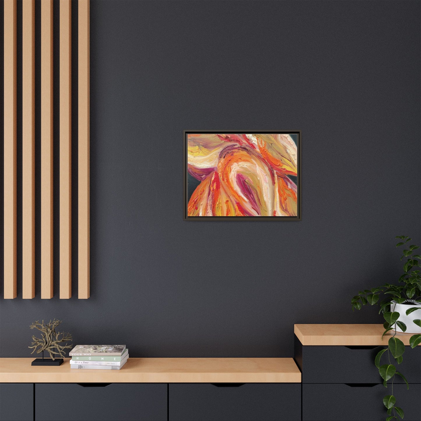Dramatic Awakening Framed Canvas Art