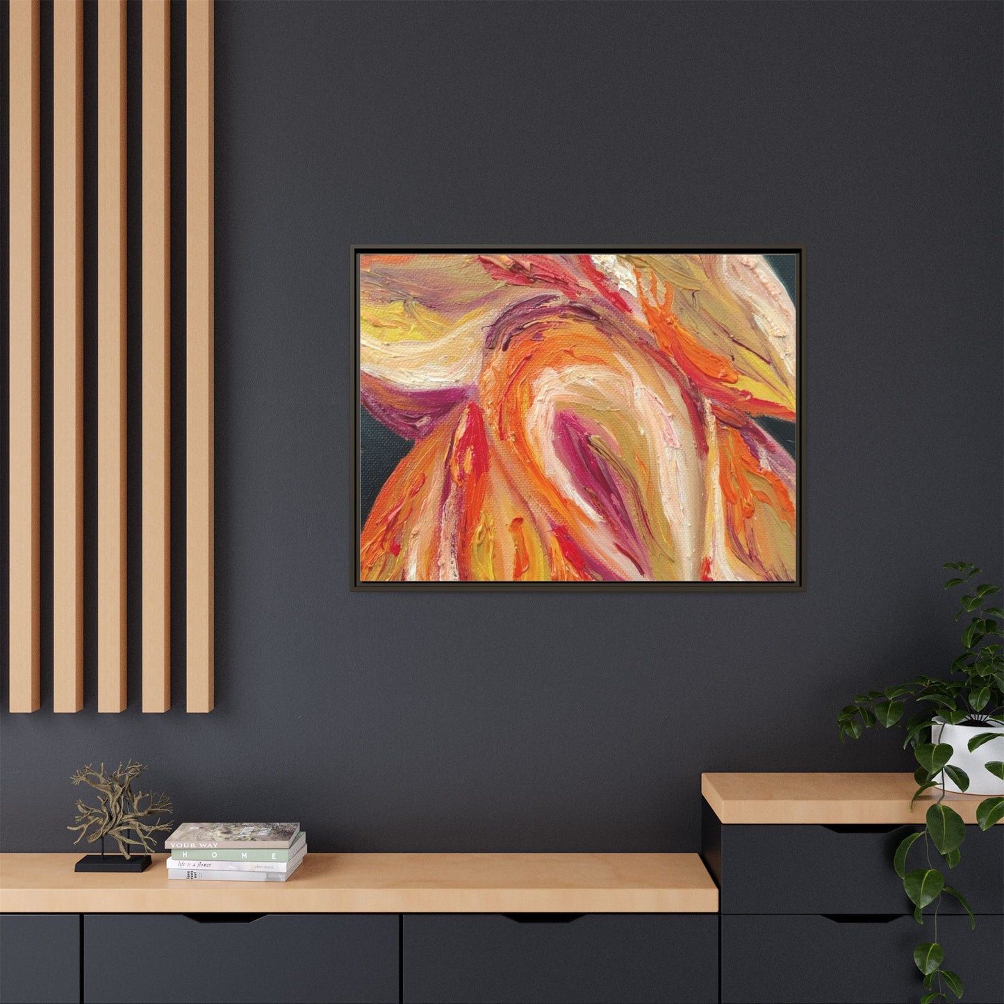 Dramatic Awakening Framed Canvas Art