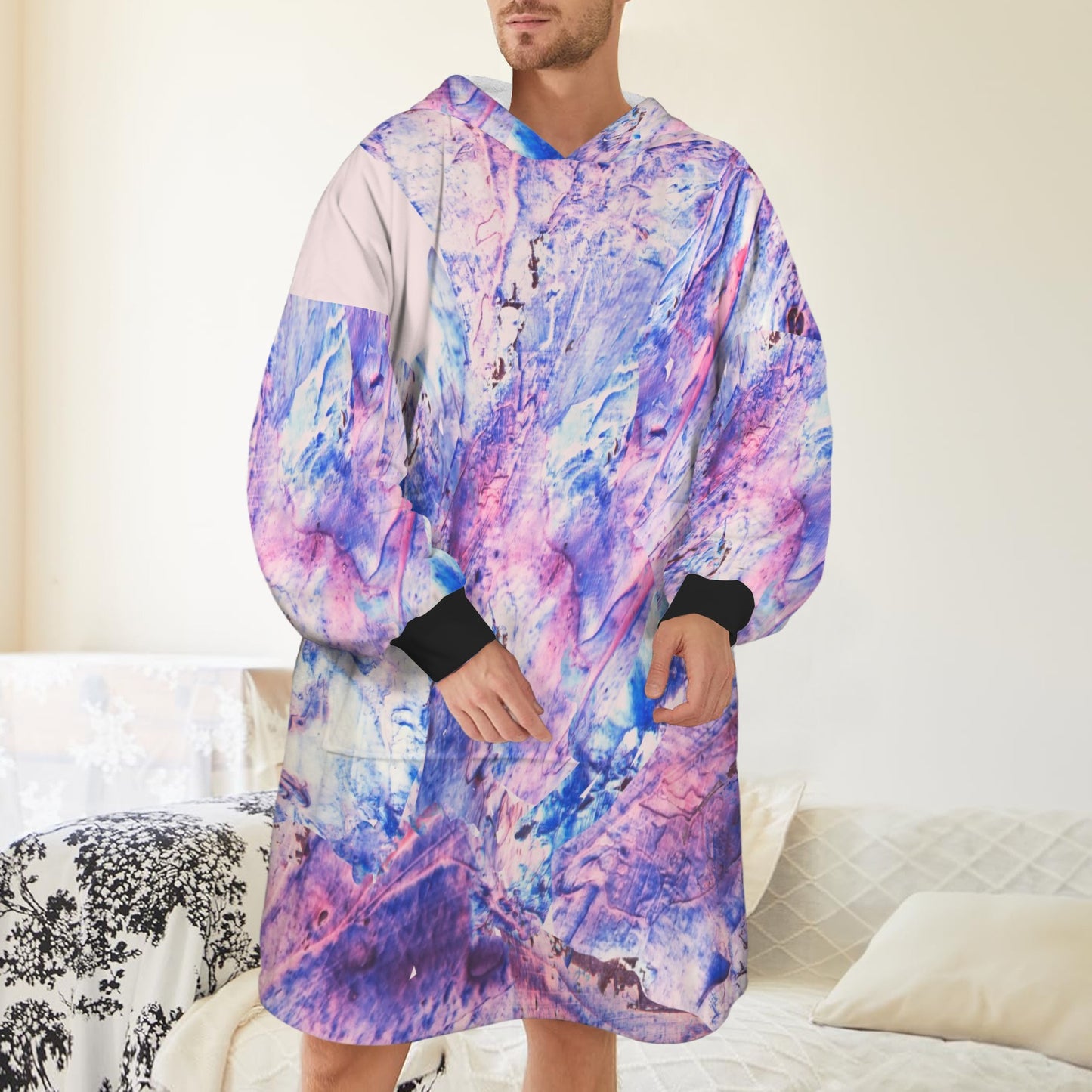 Butterfly by Lu Meng Unisex Blanket Hoodie