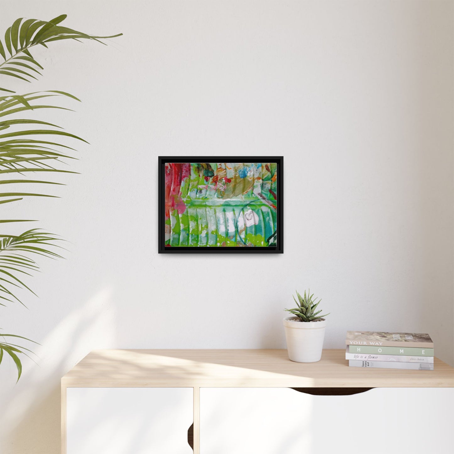 'A Mix of Life' Framed Canvas Art