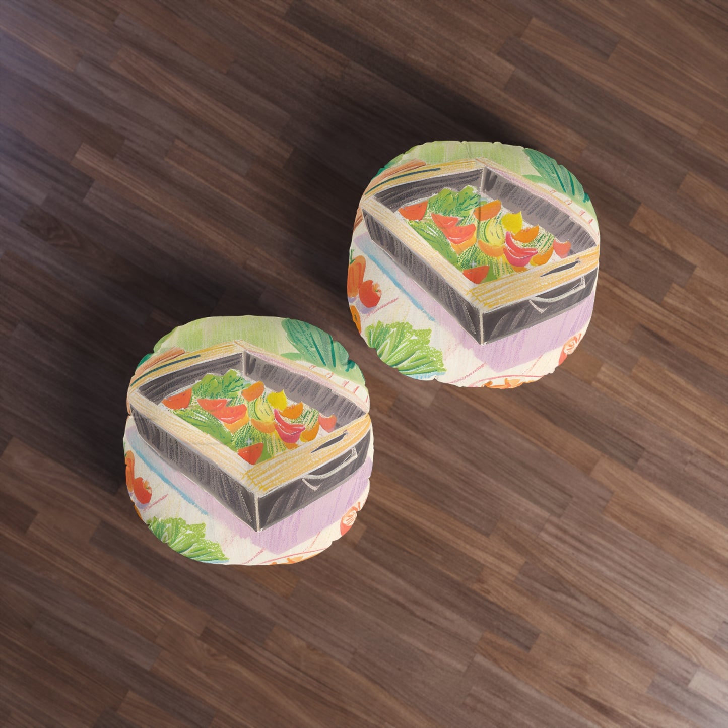 Food Tufted Floor Pillow