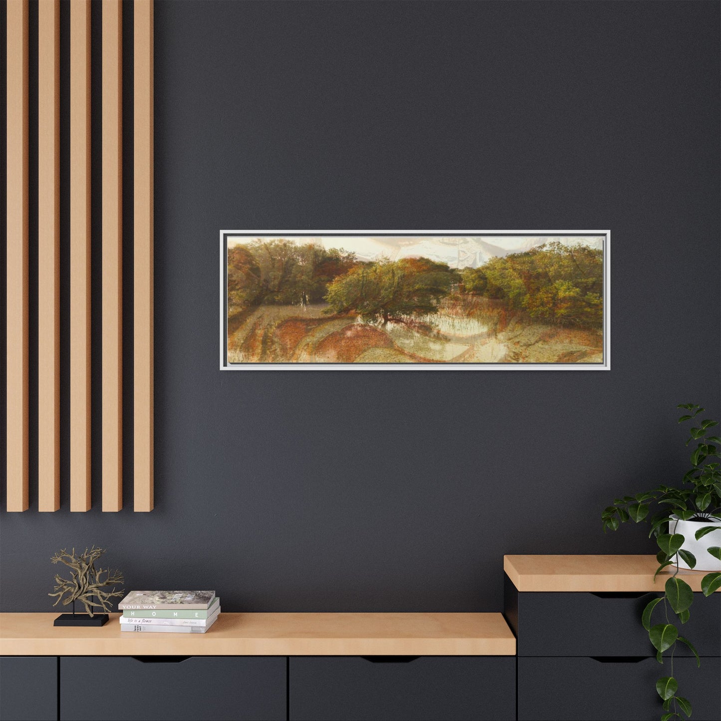 Serene Mangroves Framed Canvas Art