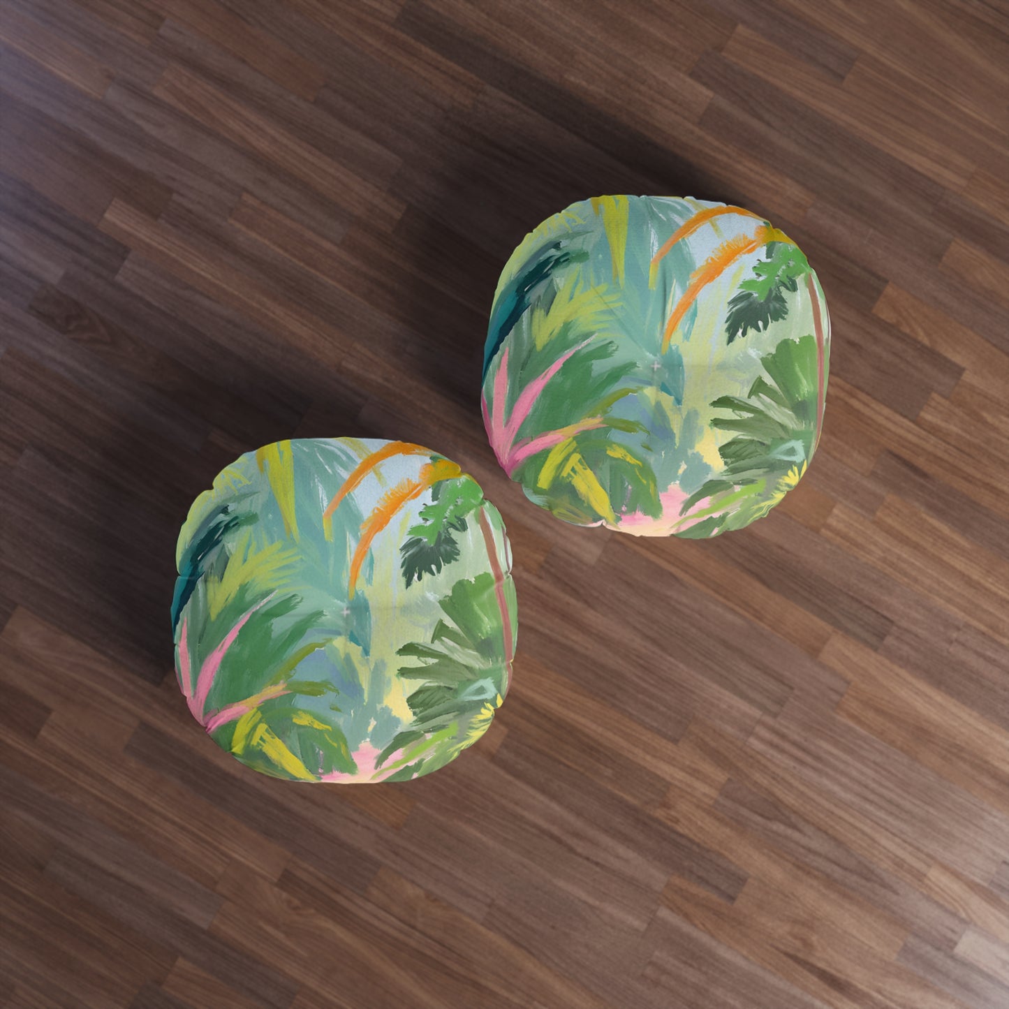 Into The Woods Tufted Floor Pillow