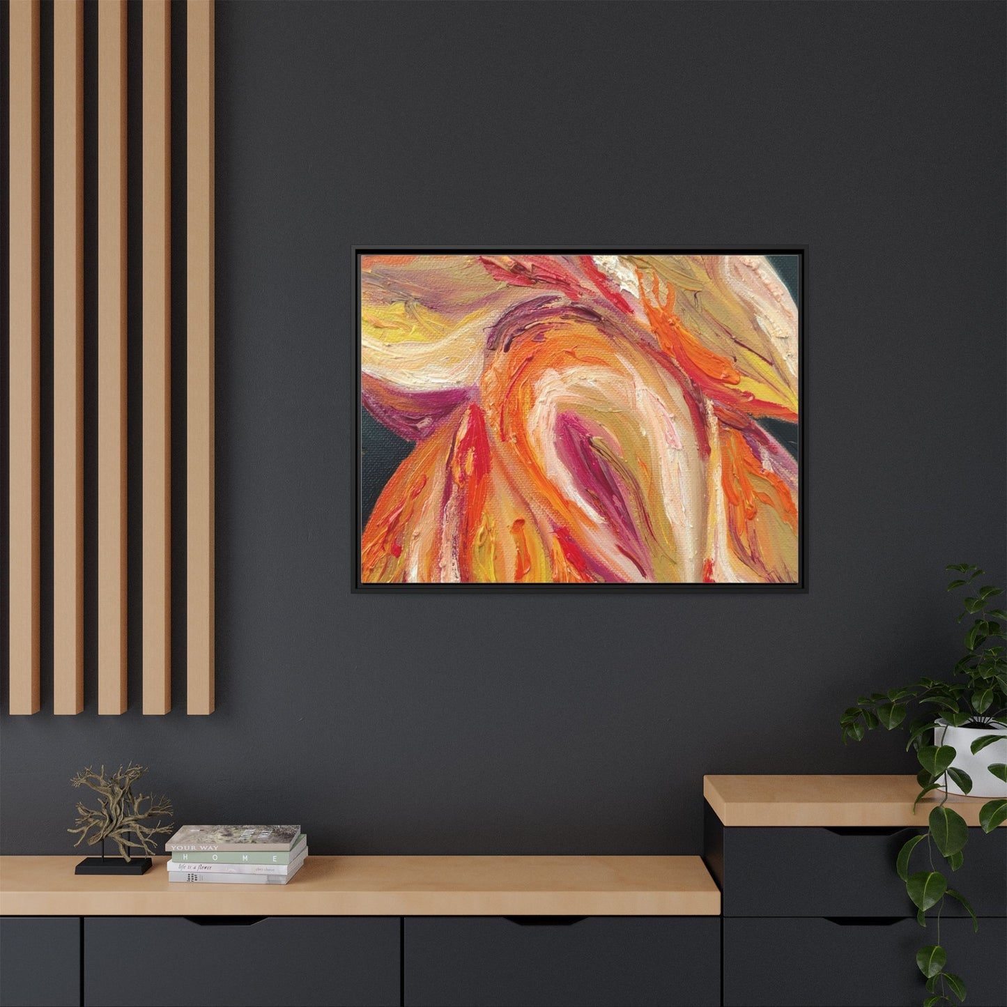 Dramatic Awakening Framed Canvas Art