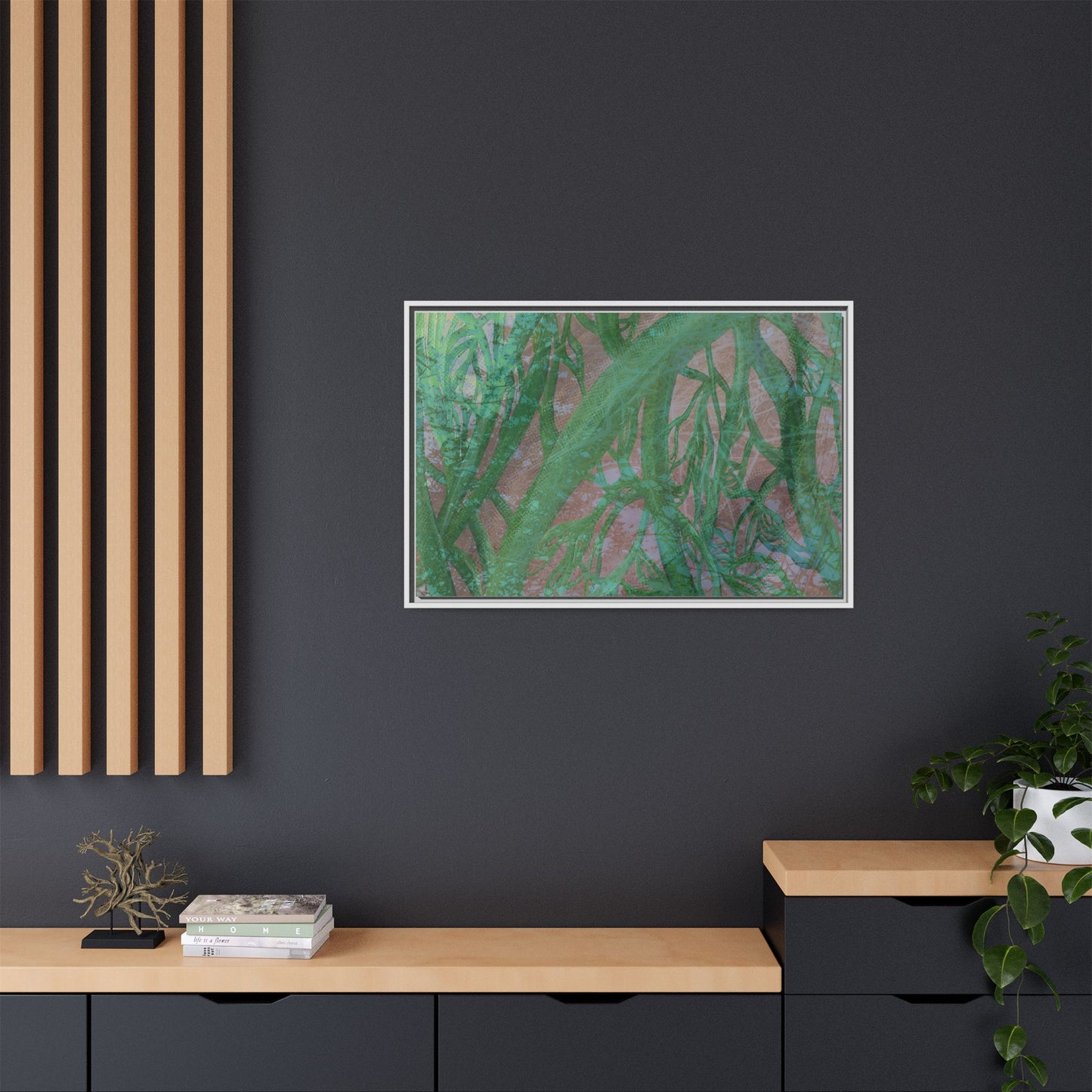 Inner Depths Framed Canvas Art