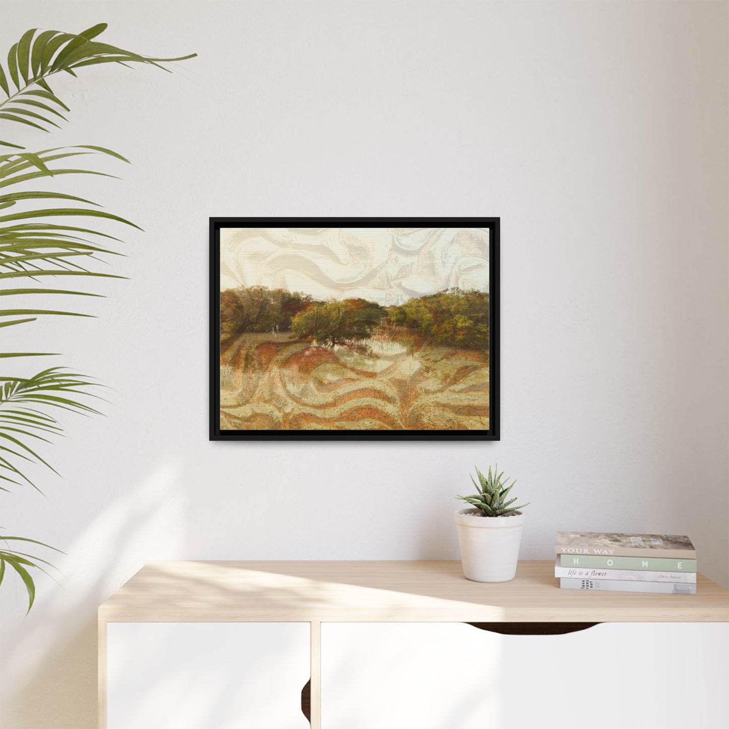 Serene Mangroves Framed Canvas Art