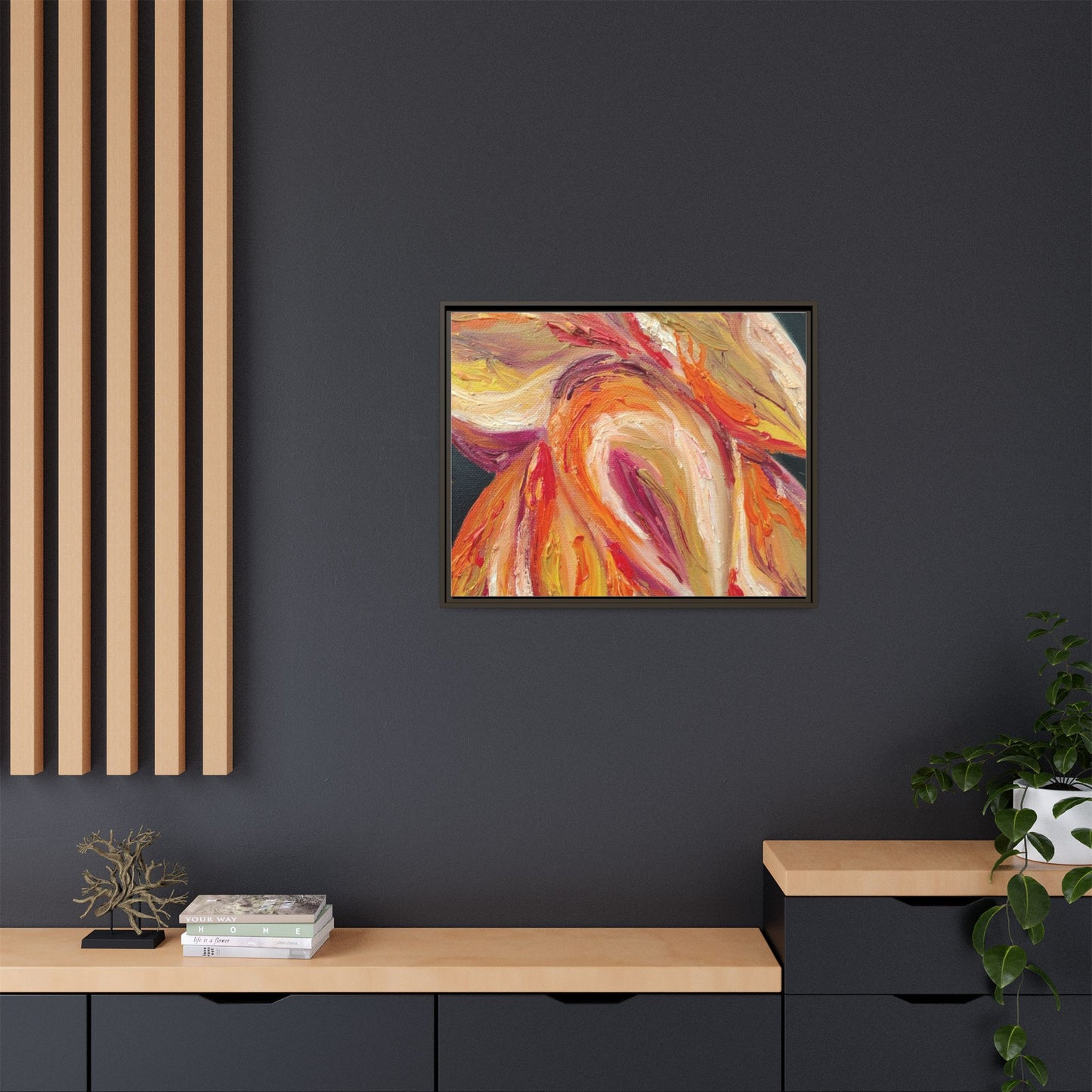 Dramatic Awakening Framed Canvas Art