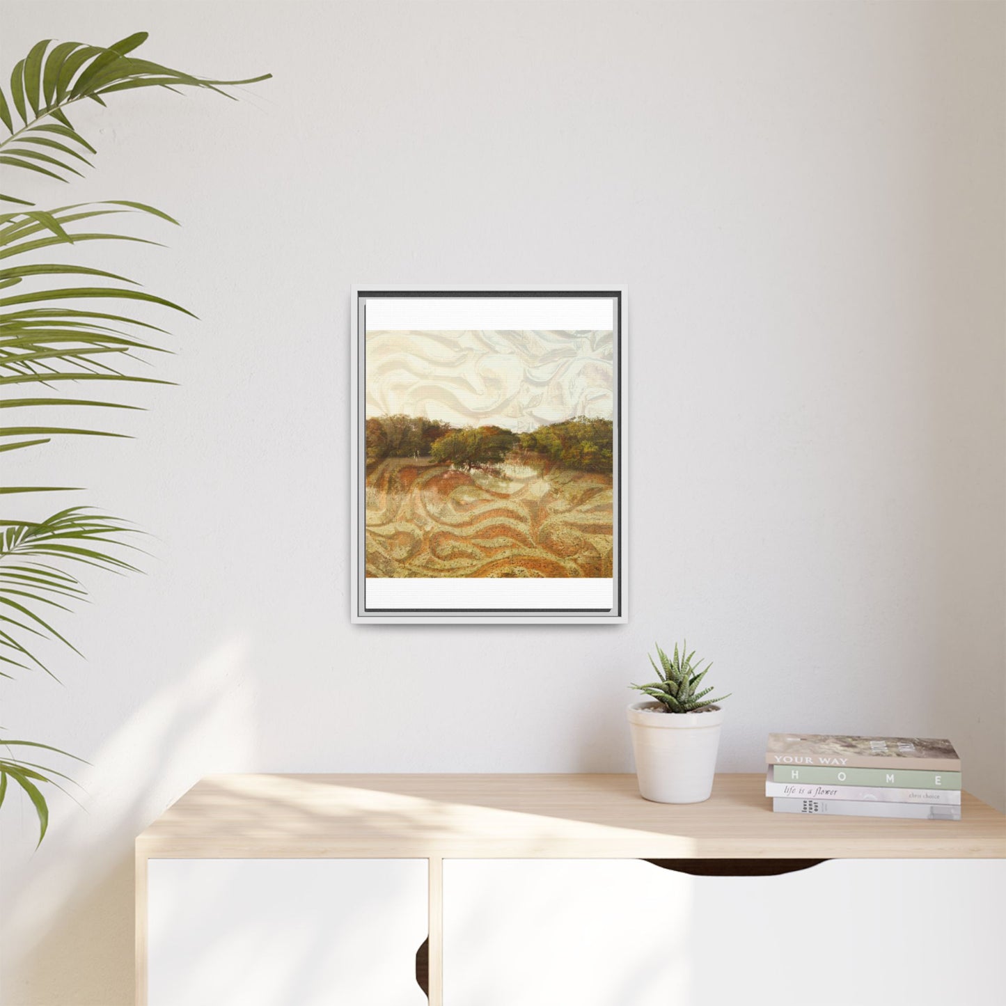 Serene Mangroves Framed Canvas Art