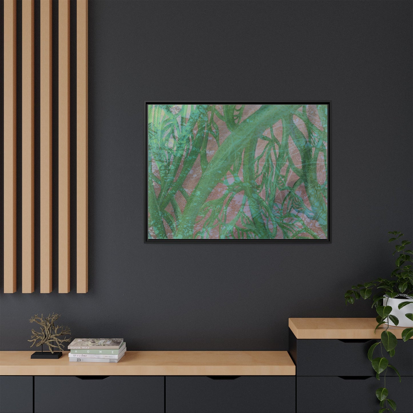 Inner Depths Framed Canvas Art