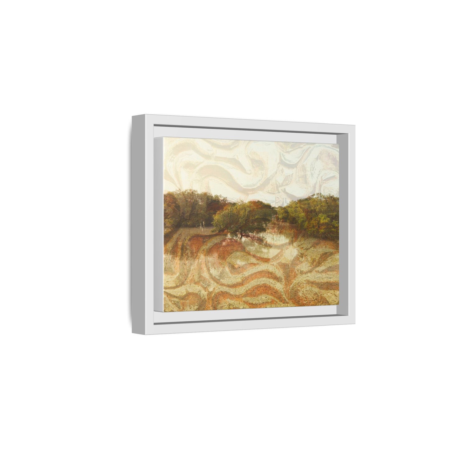 Serene Mangroves Framed Canvas Art