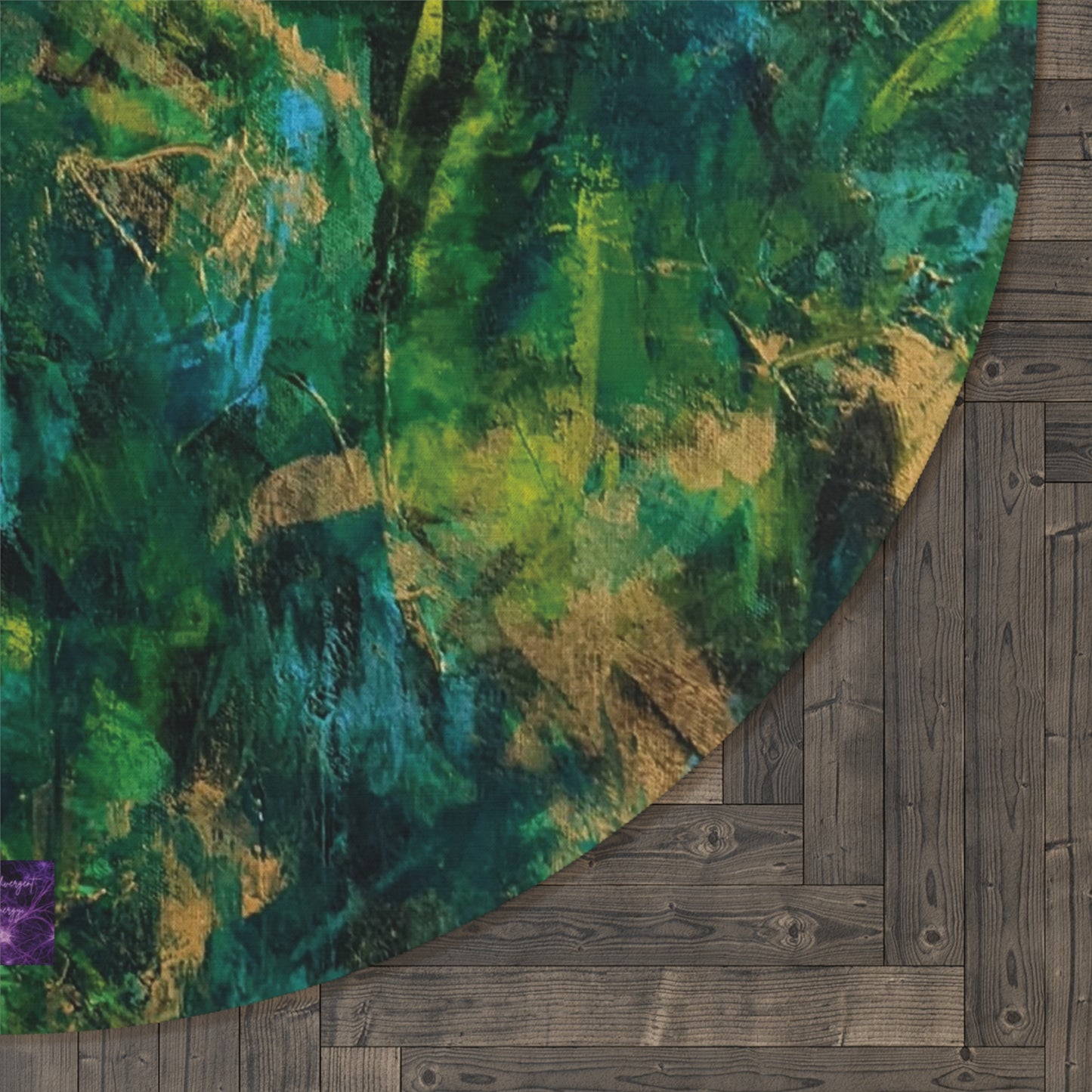 'The Woods and The Trees' by Catherine Sweet Round Rug