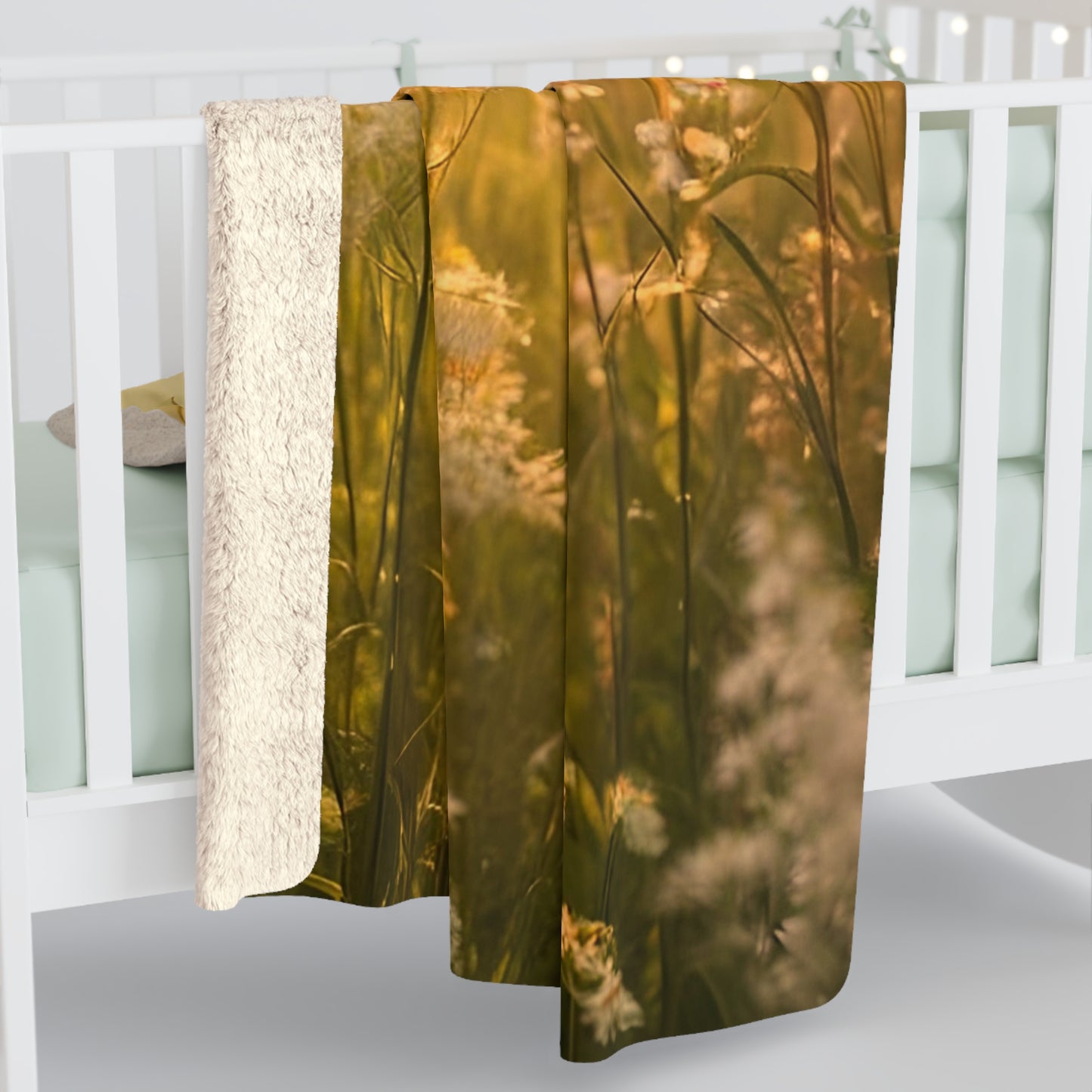 Meadow Sherpa Fleece Blanket