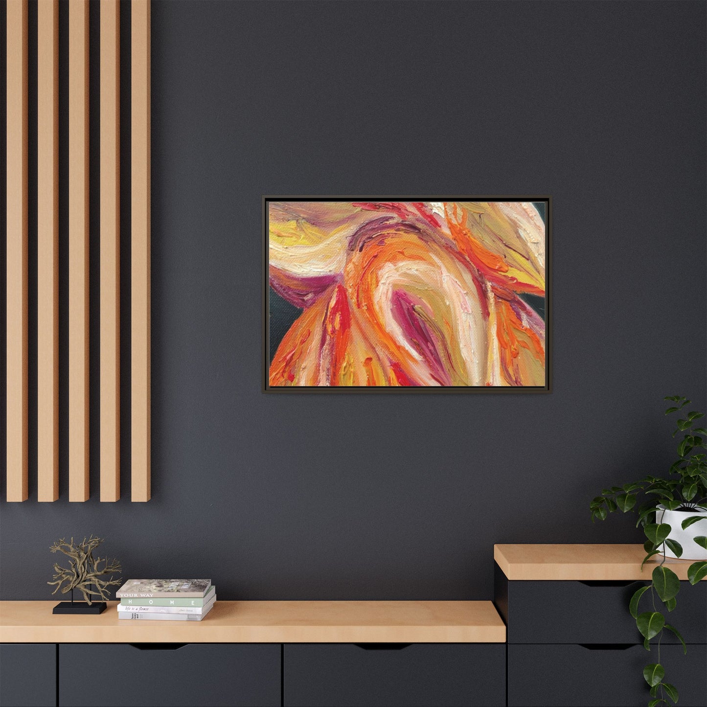 Dramatic Awakening Framed Canvas Art