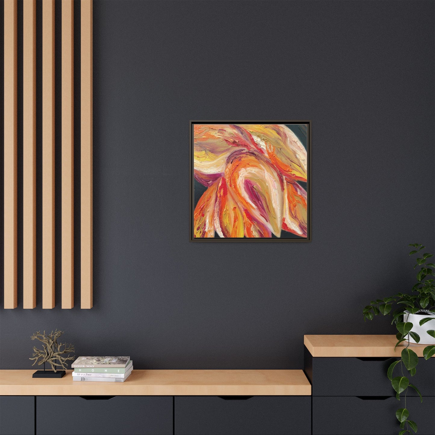 Dramatic Awakening Framed Canvas Art