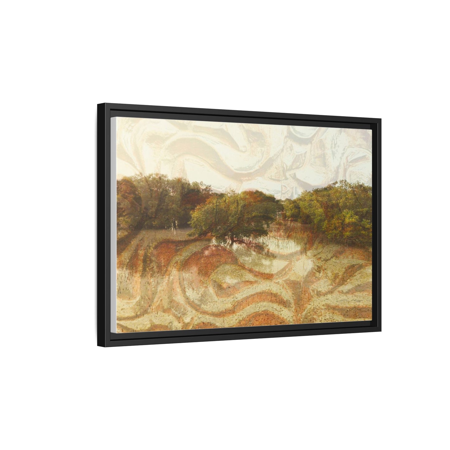 Serene Mangroves Framed Canvas Art