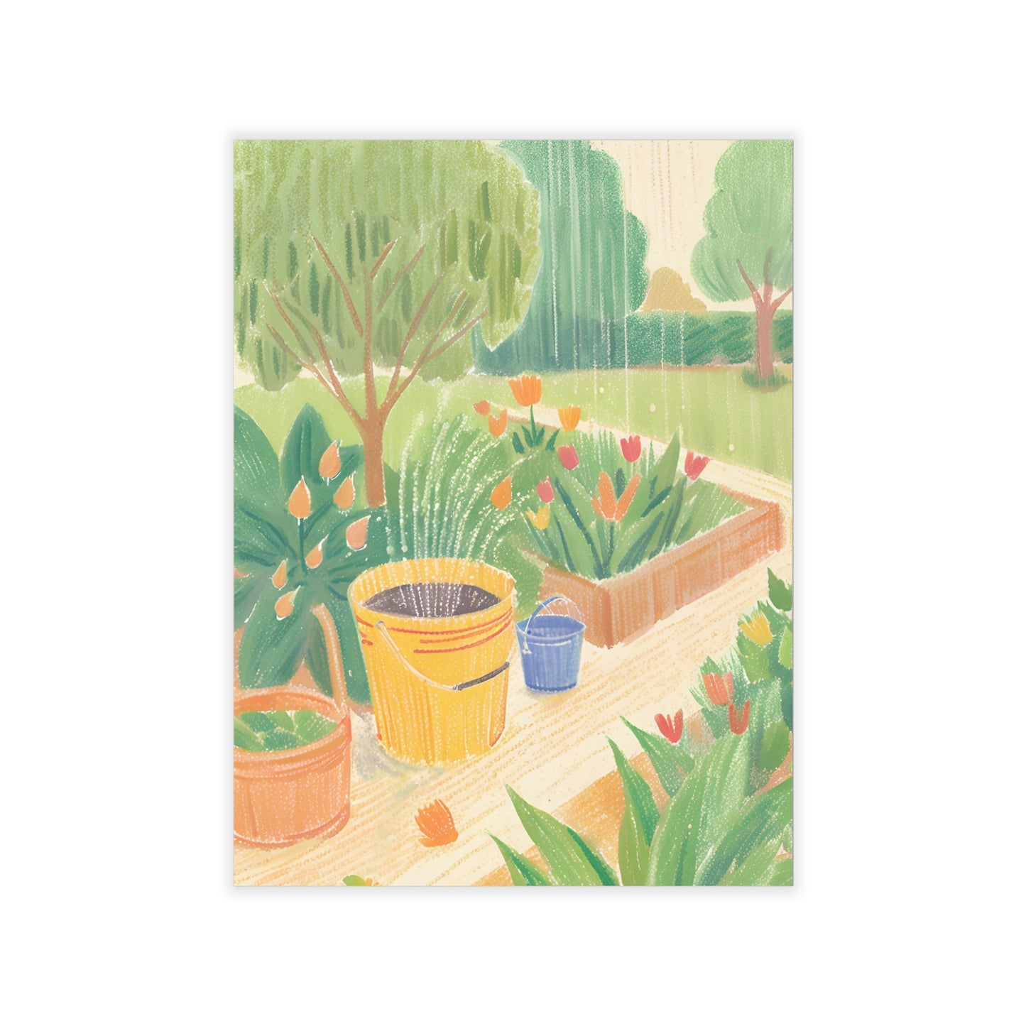 Rain Garden Wall Decals