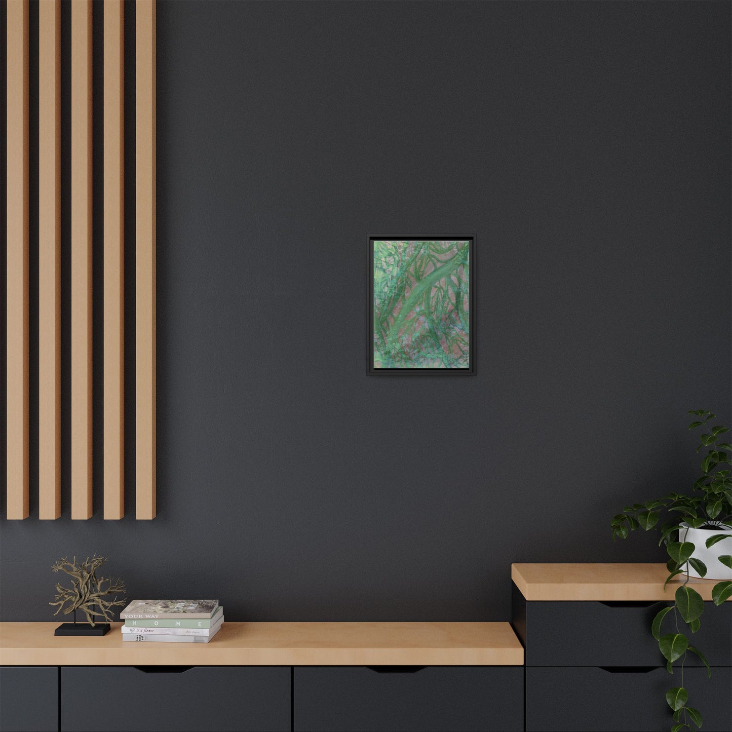Inner Depths Framed Canvas Art