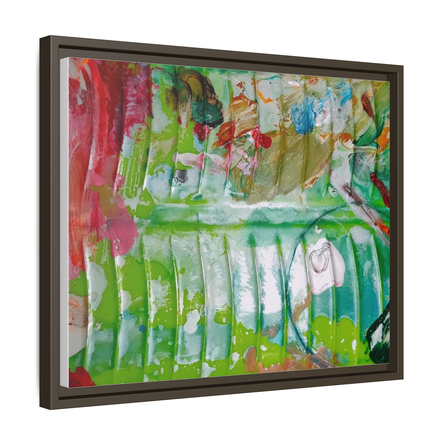 'A Mix of Life' Framed Canvas Art