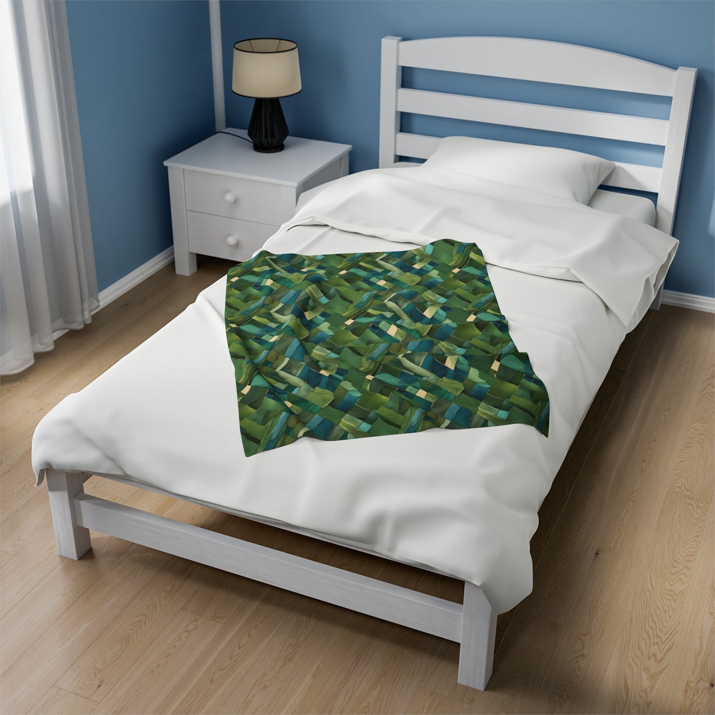 Jade Solace Velveteen Plush Blanket