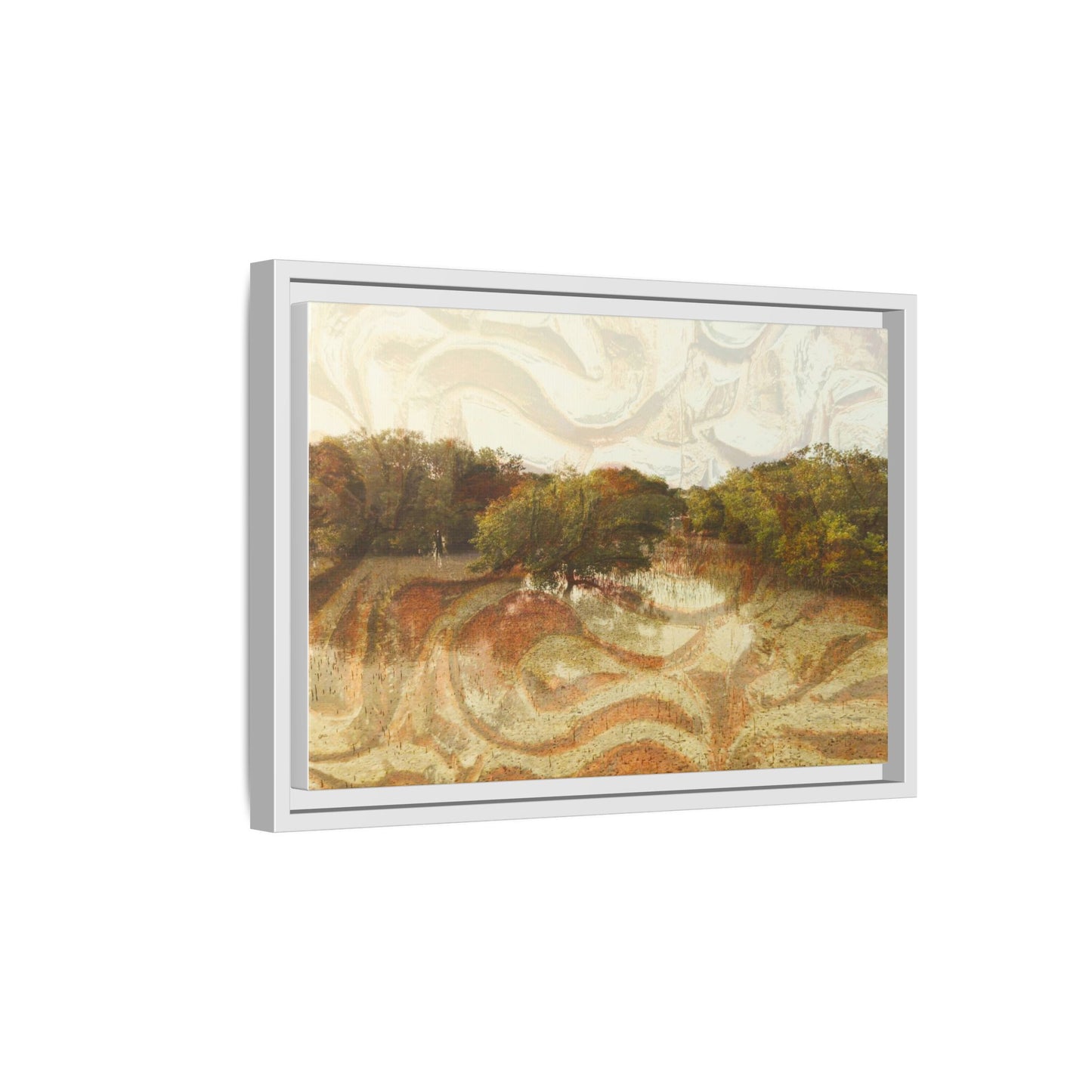 Serene Mangroves Framed Canvas Art