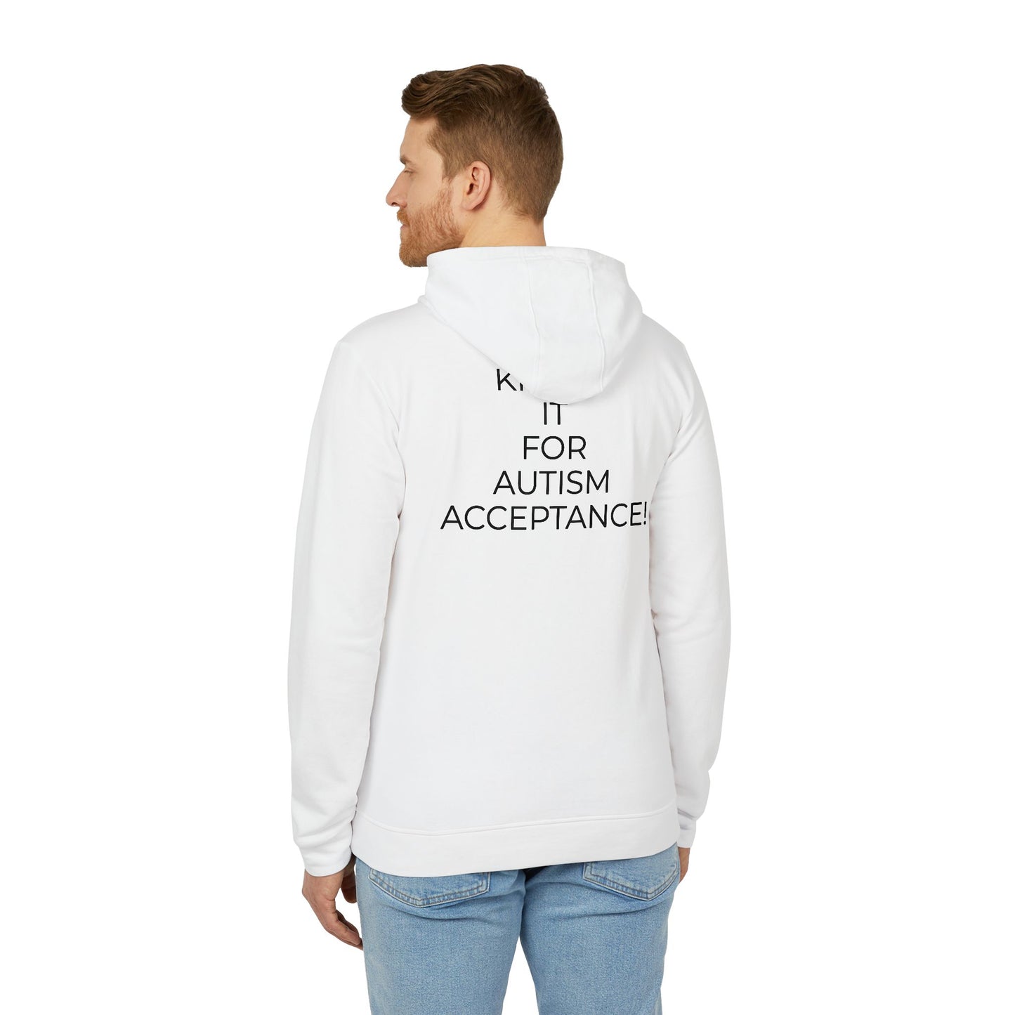 Adidas x Neurodivergent Synergy Unisex Fleece Hoodie - KICKIN’ IT FOR AUTISM ACCEPTANCE!